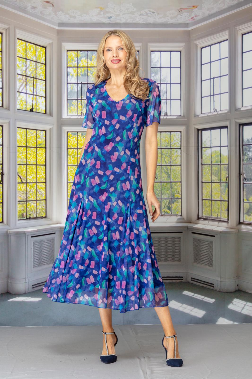 GLITZ DRESS AND JACKET STYLE 1423 COLOUR MULTI