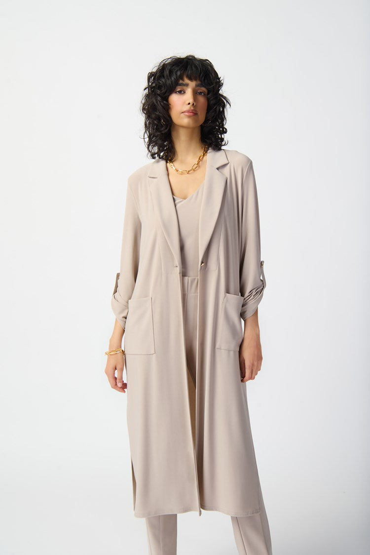 JOSEPH RIBKOFF SILKY DUSTER COAT STYLE 241100 COLOUR DUNE