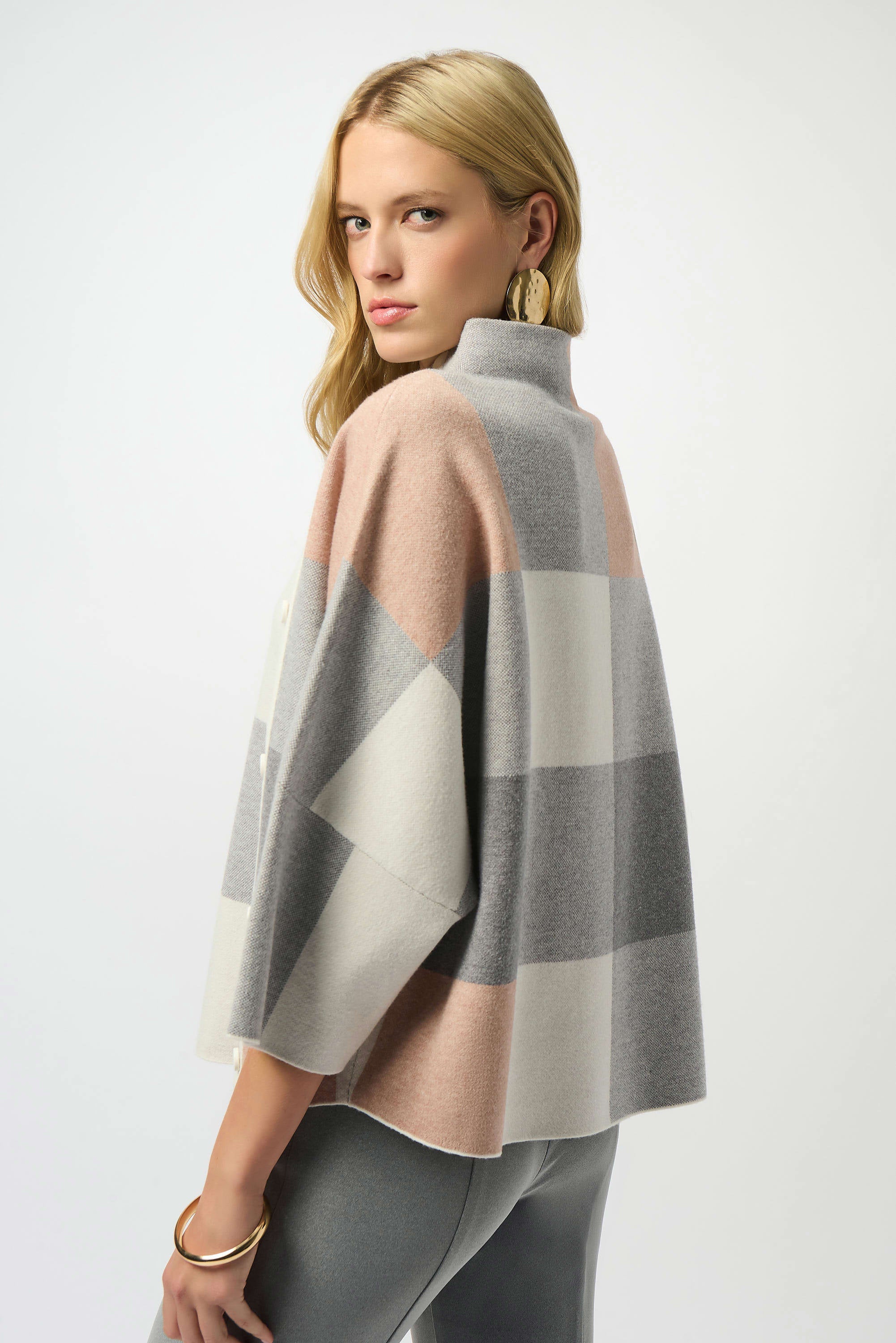 JOSEPH RIBKOFF SWEATER STYLE 243948F25 COLOUR ROSE/MULTI