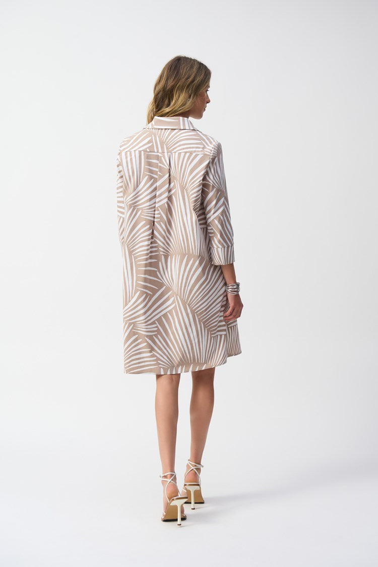 JOSEPH RIBKOFF DRESS STYLE 251144 COLOUR DUNE/VANILLA