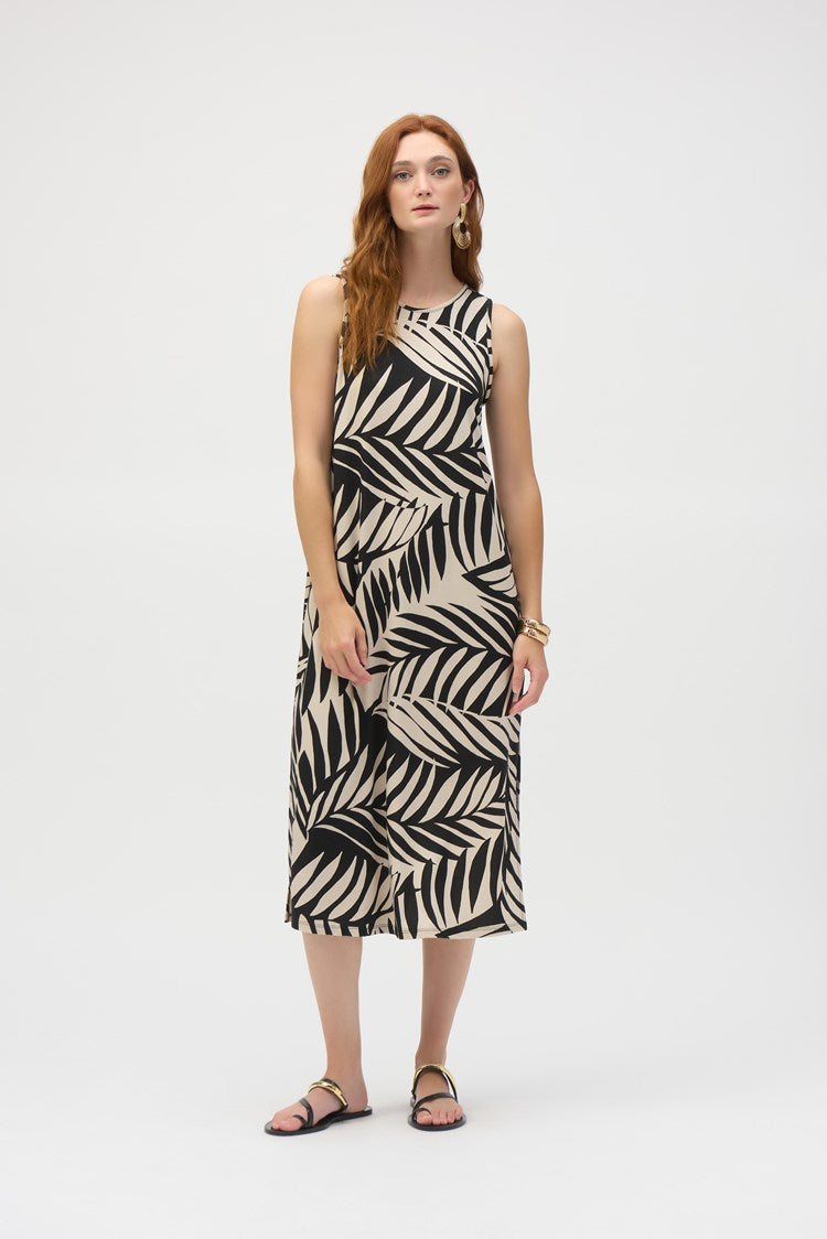 JOSEPH RIBKOFF DRESS STYLE 252031 COLOUR BLACK/MOONSTONE