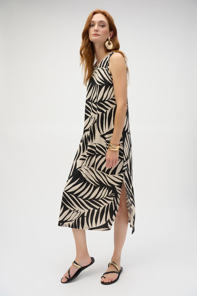 JOSEPH RIBKOFF DRESS STYLE 252031 COLOUR BLACK/MOONSTONE