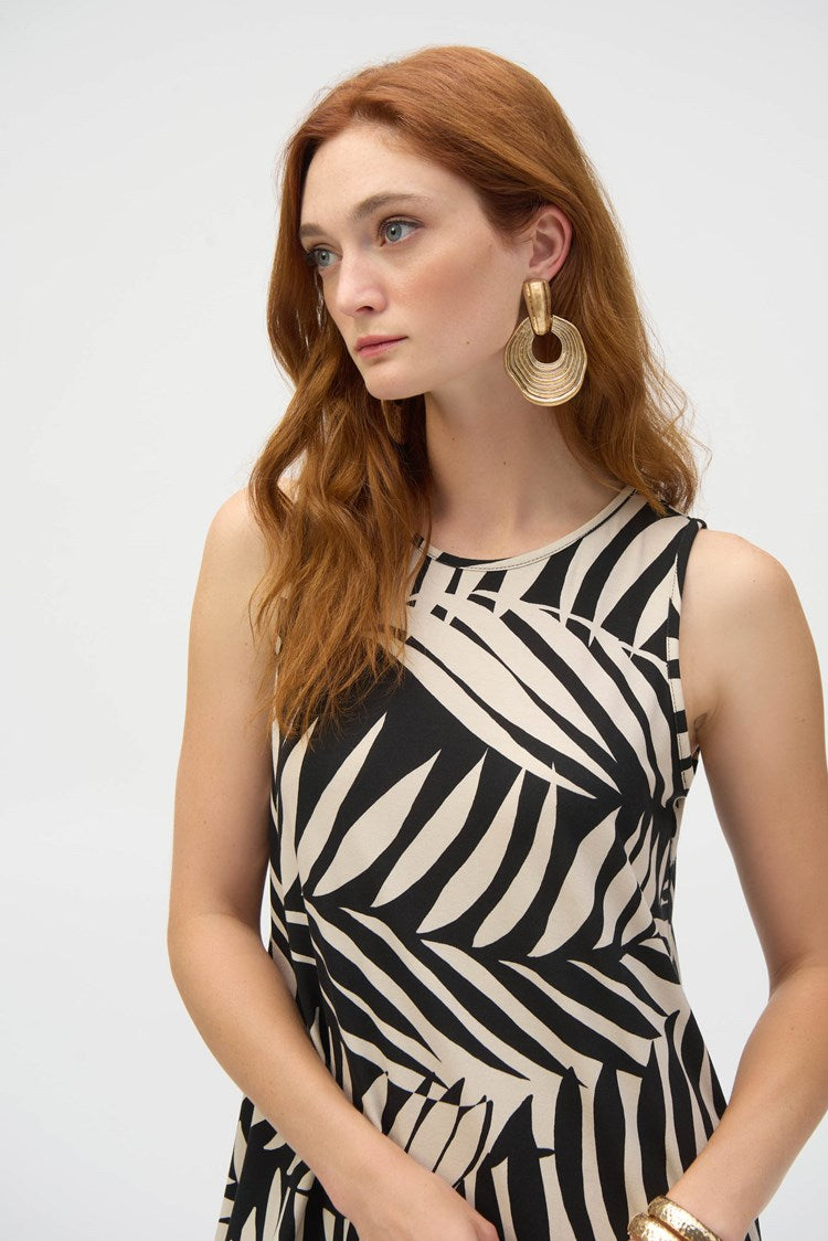 JOSEPH RIBKOFF DRESS STYLE 252031 COLOUR BLACK/MOONSTONE