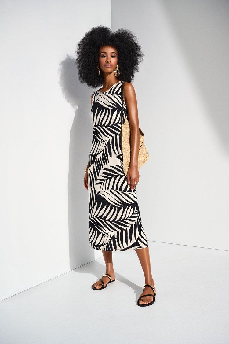 JOSEPH RIBKOFF DRESS STYLE 252031 COLOUR BLACK/MOONSTONE