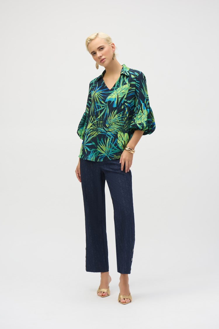 JOSEPH RIBKOFF TUNIC STYLE 252073 COLOUR MIDNIGHT BLUE/MULTI