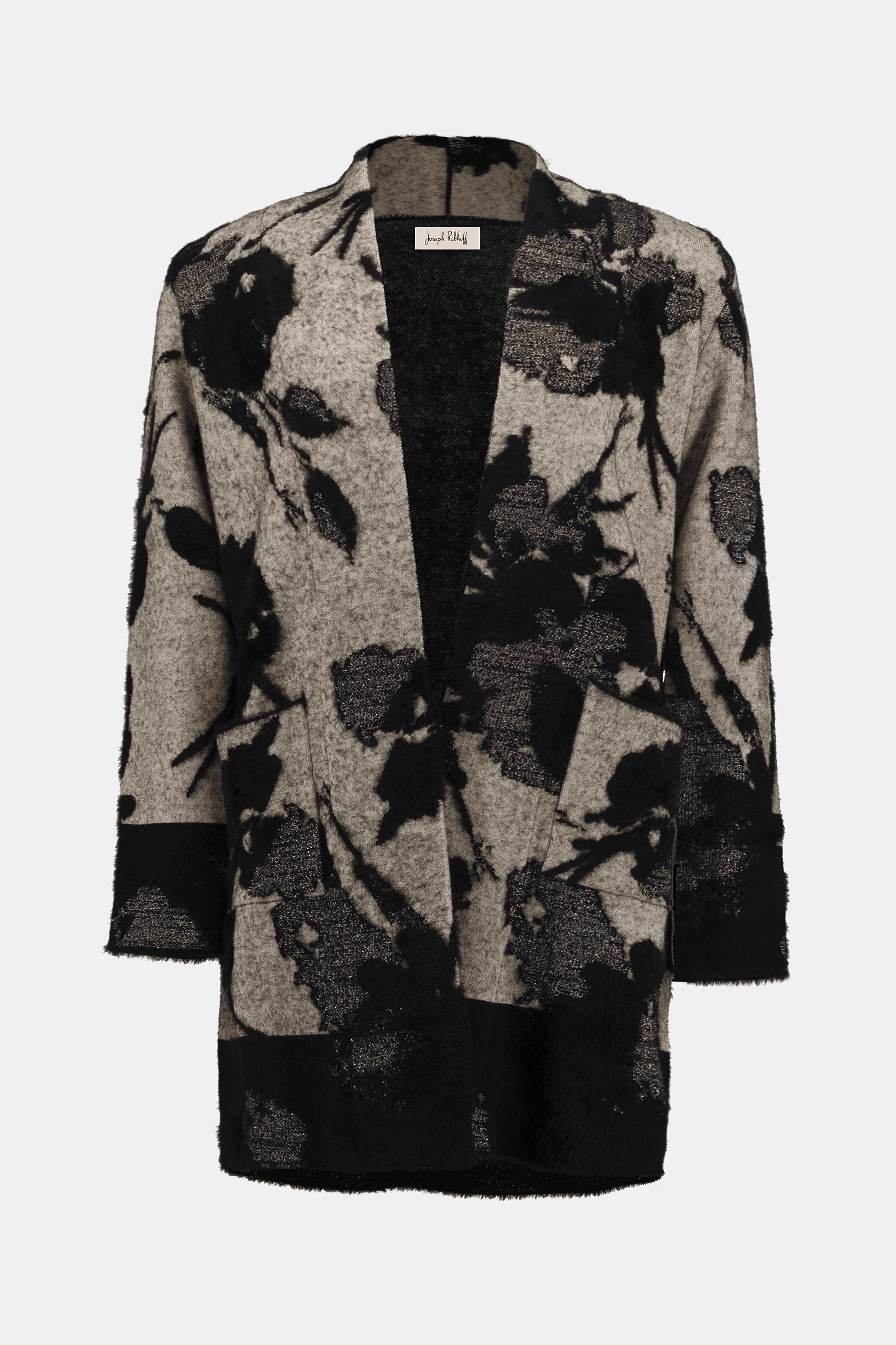 JOSEPH RIBKOFF CARDIGAN STYLE 253956 COLOUR CHAMPAGNE/BLACK