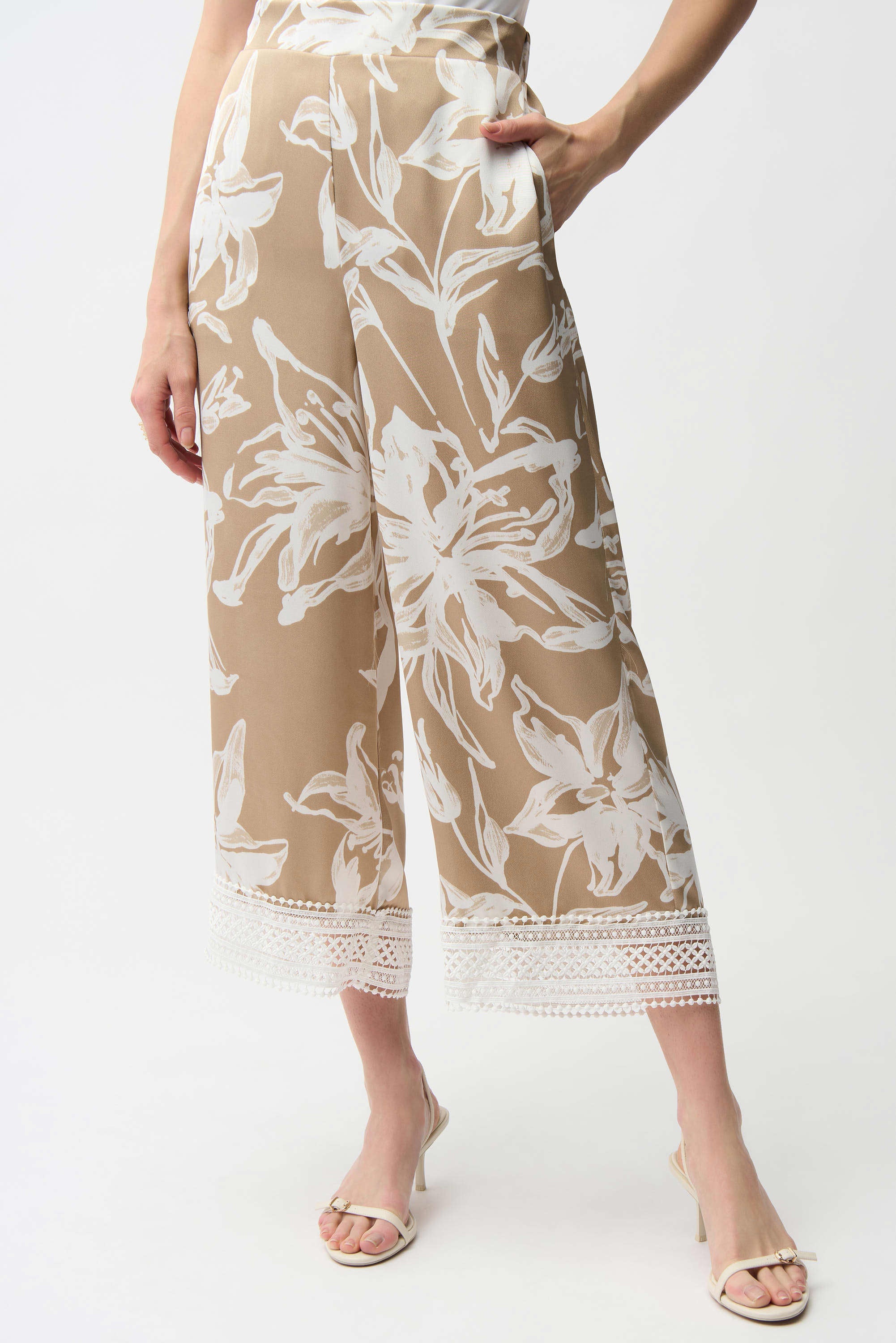 JOSEPH RIBKOFF TROUSER STYLE 261023 COLOUR BEIGE/VANILLA