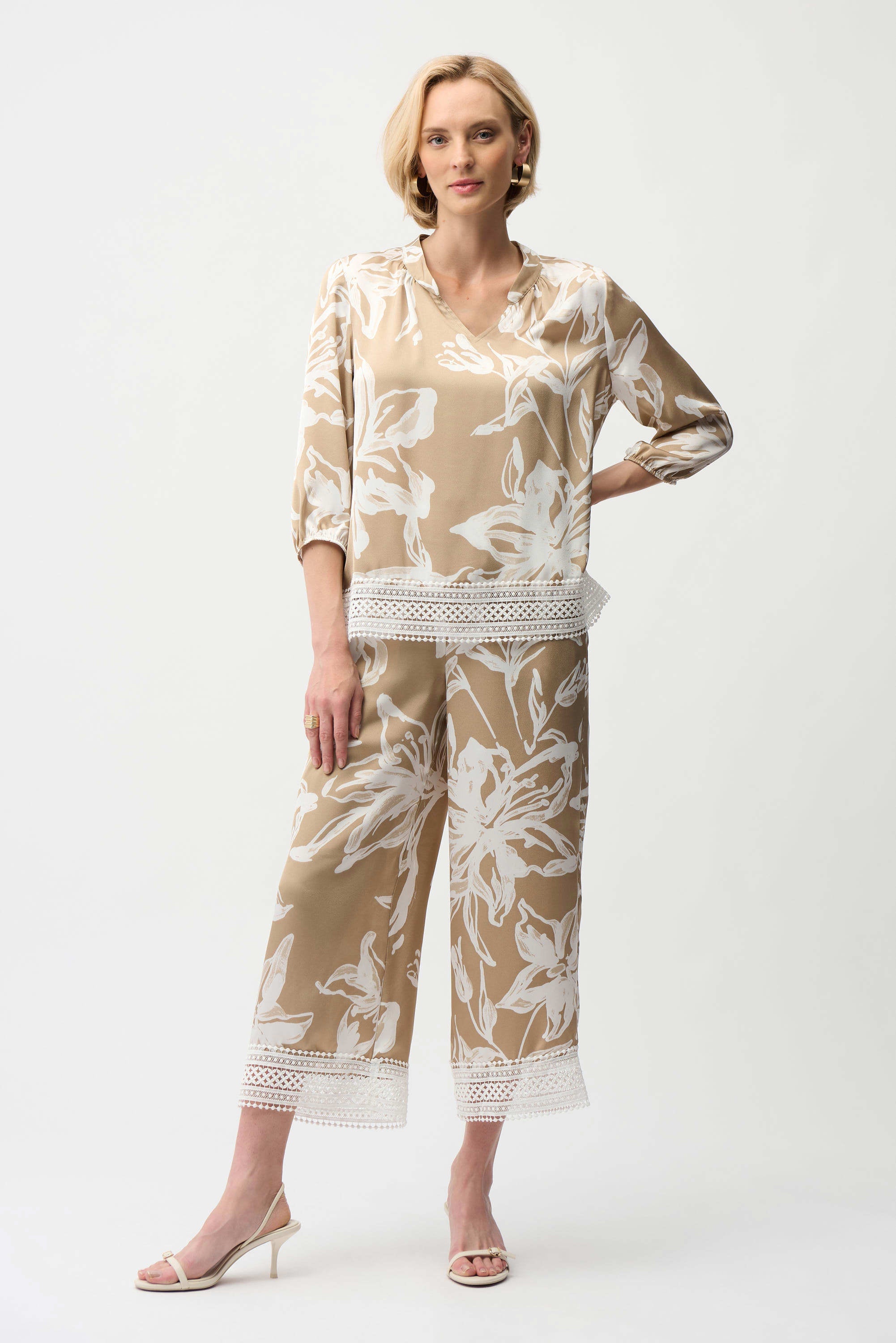 JOSEPH RIBKOFF TOP STYLE 261031 COLOUR BEIGE/VANILLA