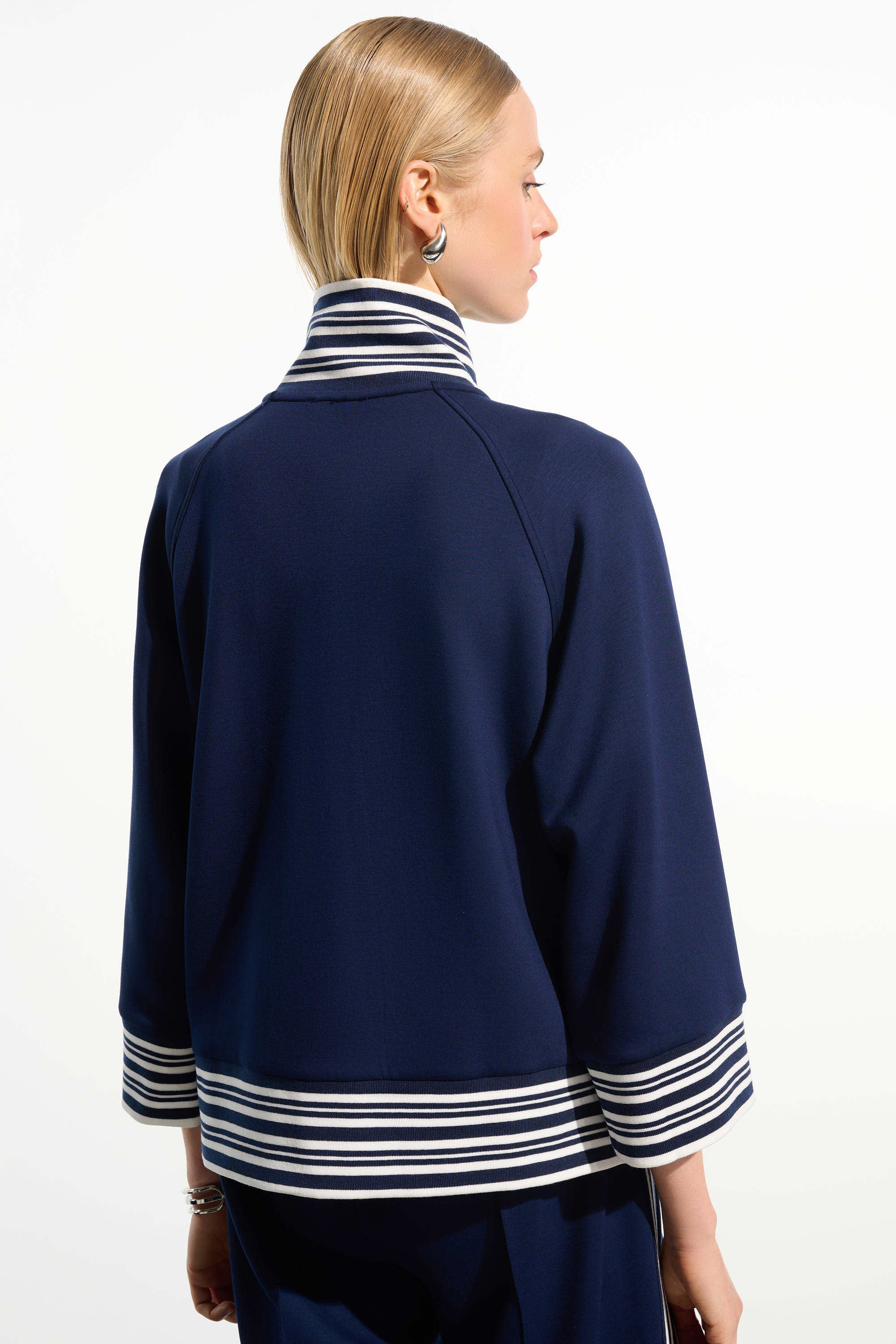 JOSEPH RIBKOFF JACKET STYLE 261617 COLOUR INDIGO/VANILLA