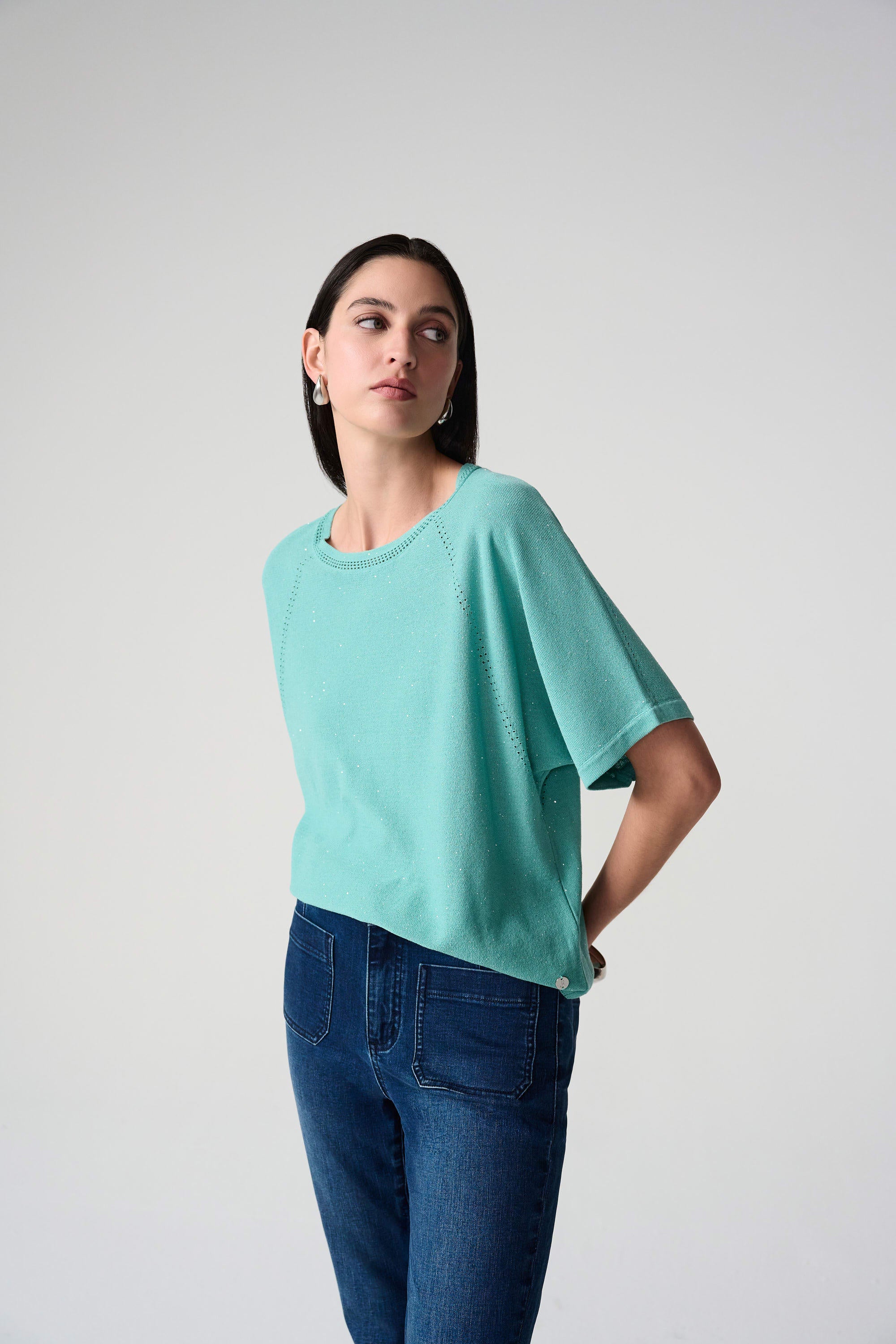 JOSEPH RIBKOFF TOP STYLE 261917 COLOUR SEAFOAM