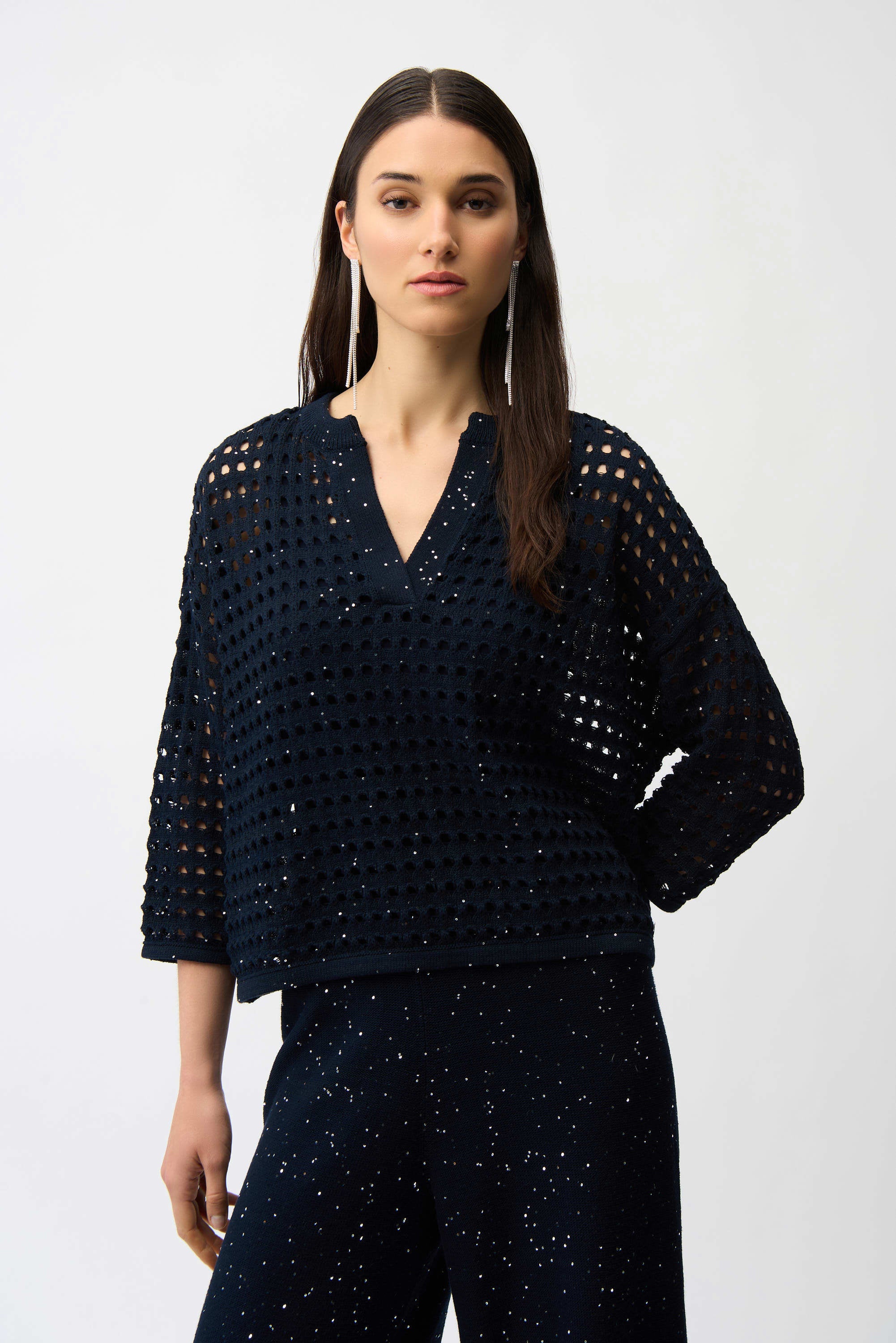 JOSEPH RIBKOFF TOP STYLE 261925 COLOUR MIDNIGHT BLUE