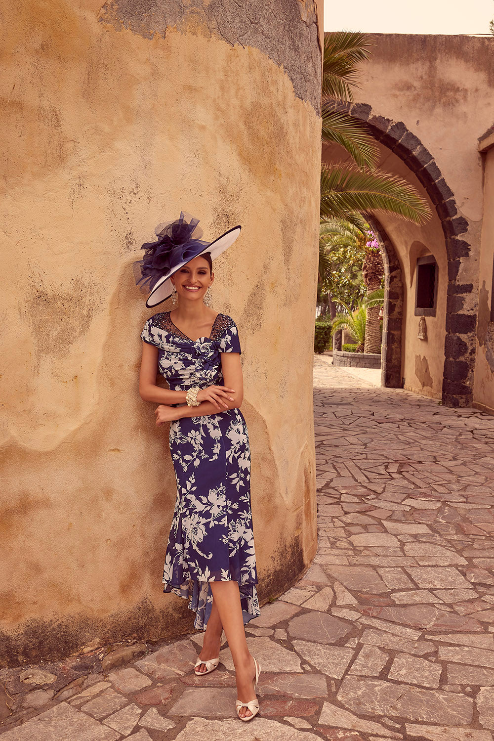 VENI INFANTINO DRESS STYLE 36108 COLOUR NAVY/IVORY