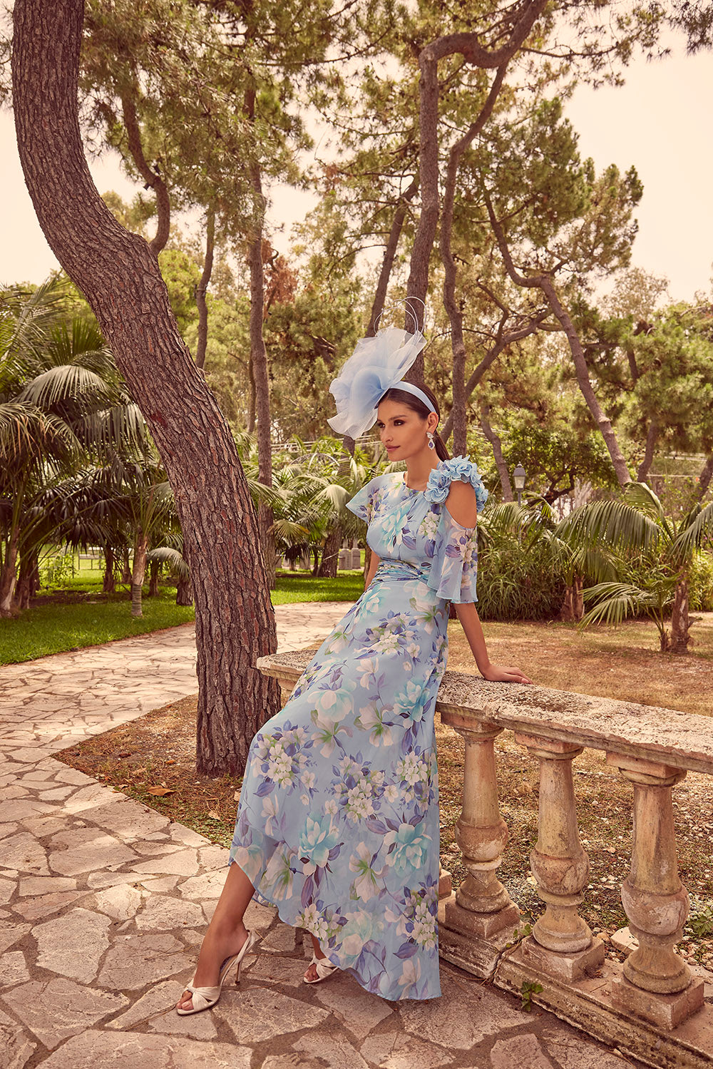 VENI INFANTINO DRESS STYLE 36122 COLOUR PALE BLUE PRINT