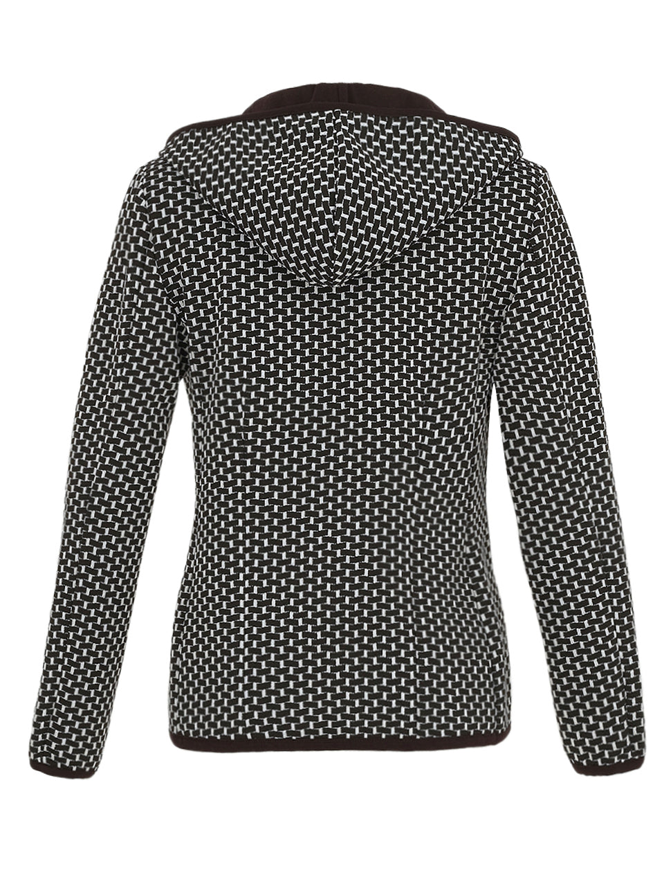 DOLCEZZA DETACHABLE HOODED JACKET STYLE 74175 COLOUR BLACK/WHITE