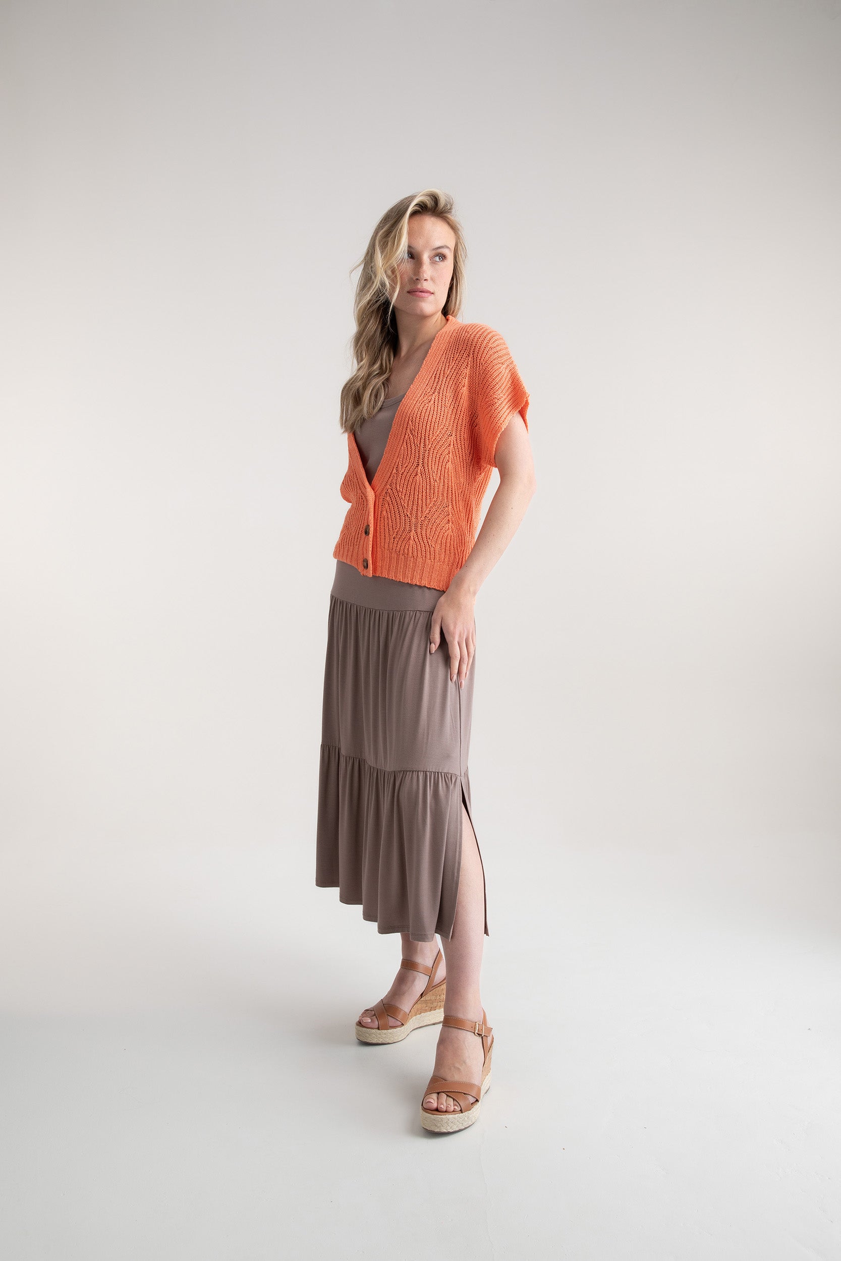 MARBLE SKIRT STYLE 7457 COLOUR TOFFEE (122)