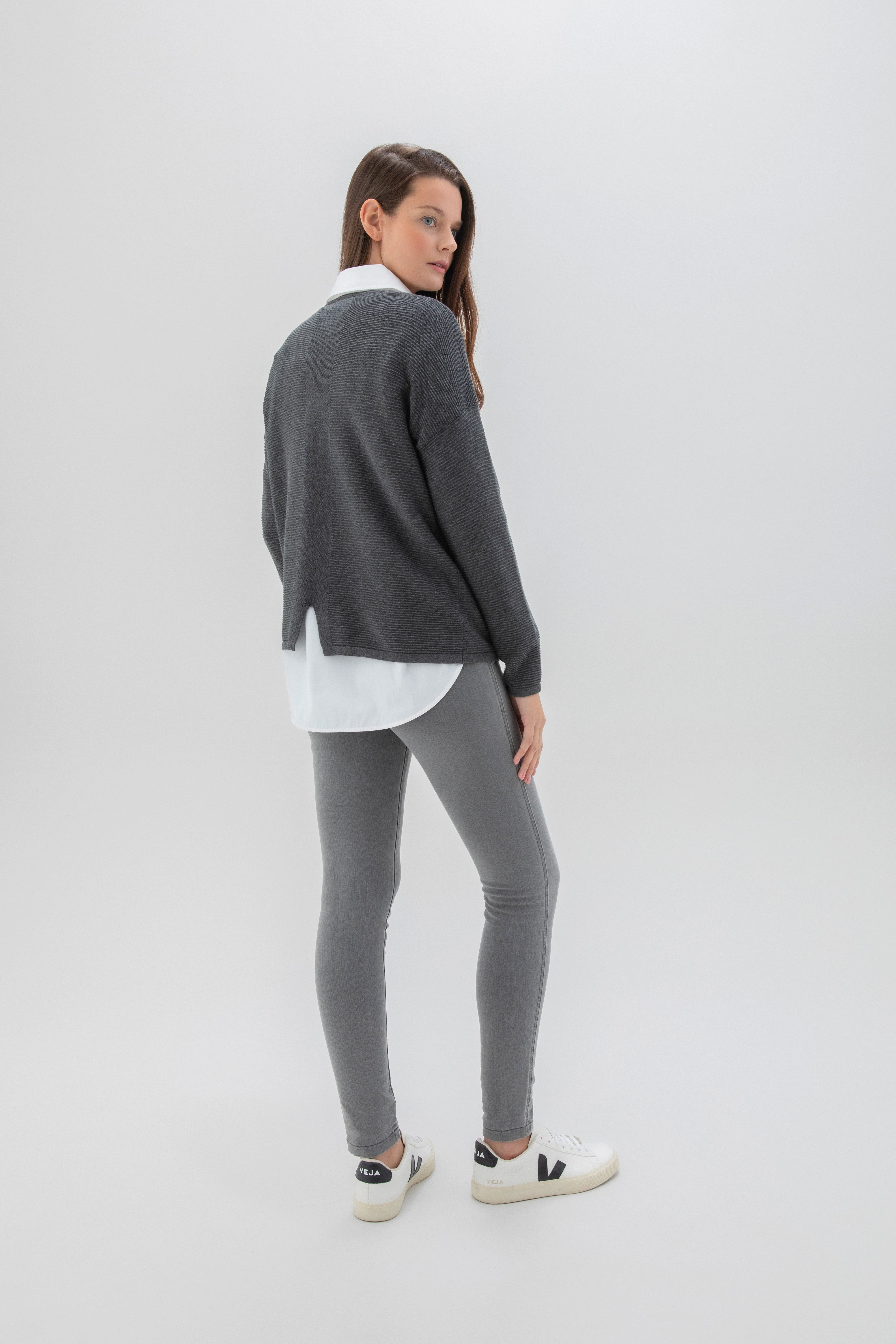 MARBLE SWEATER STYLE 7553 COLOUR 105 COLOUR GREY