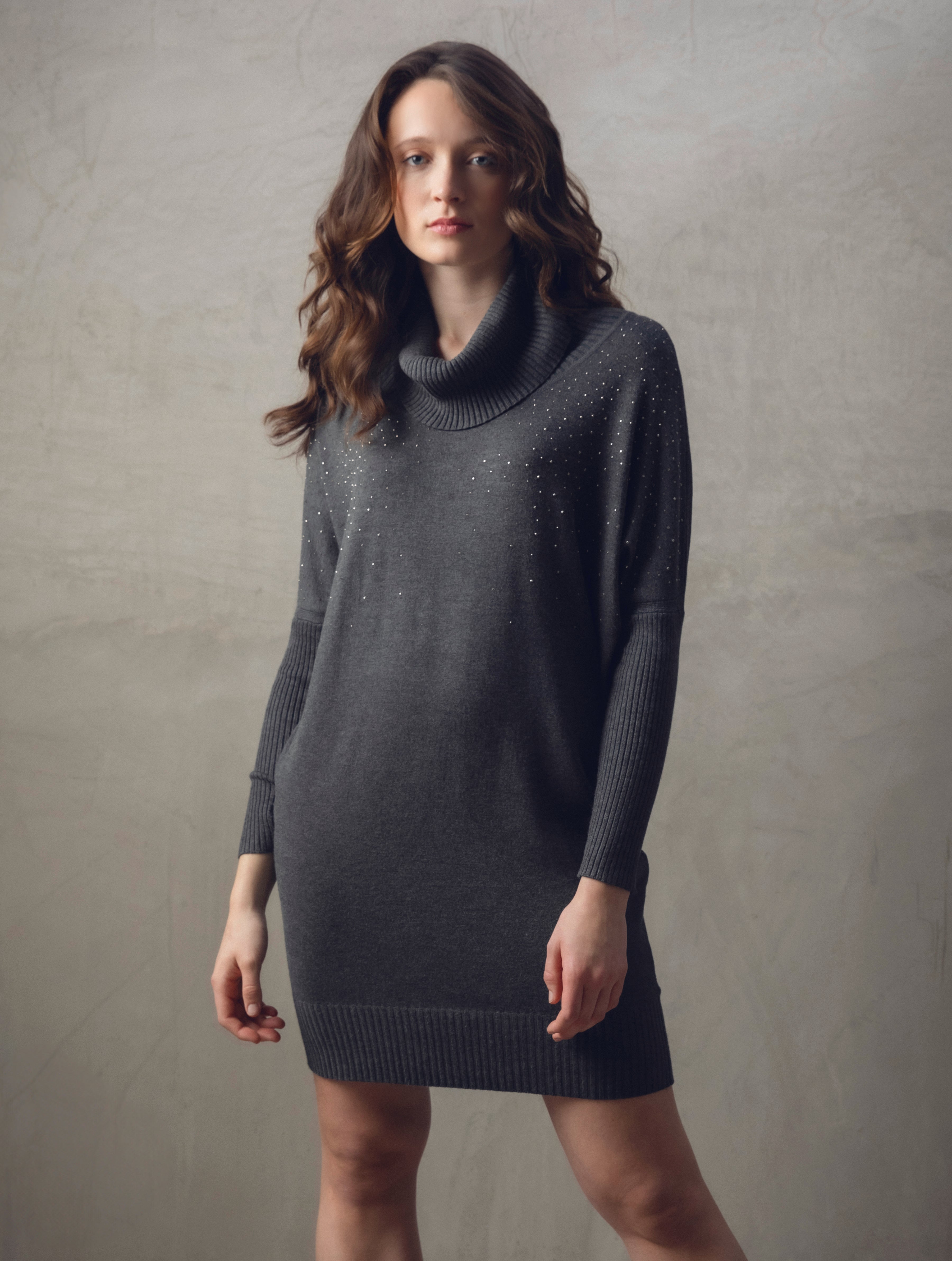MARBLE DRESS STYLE 7558 COLOUR CHARCOAL 105