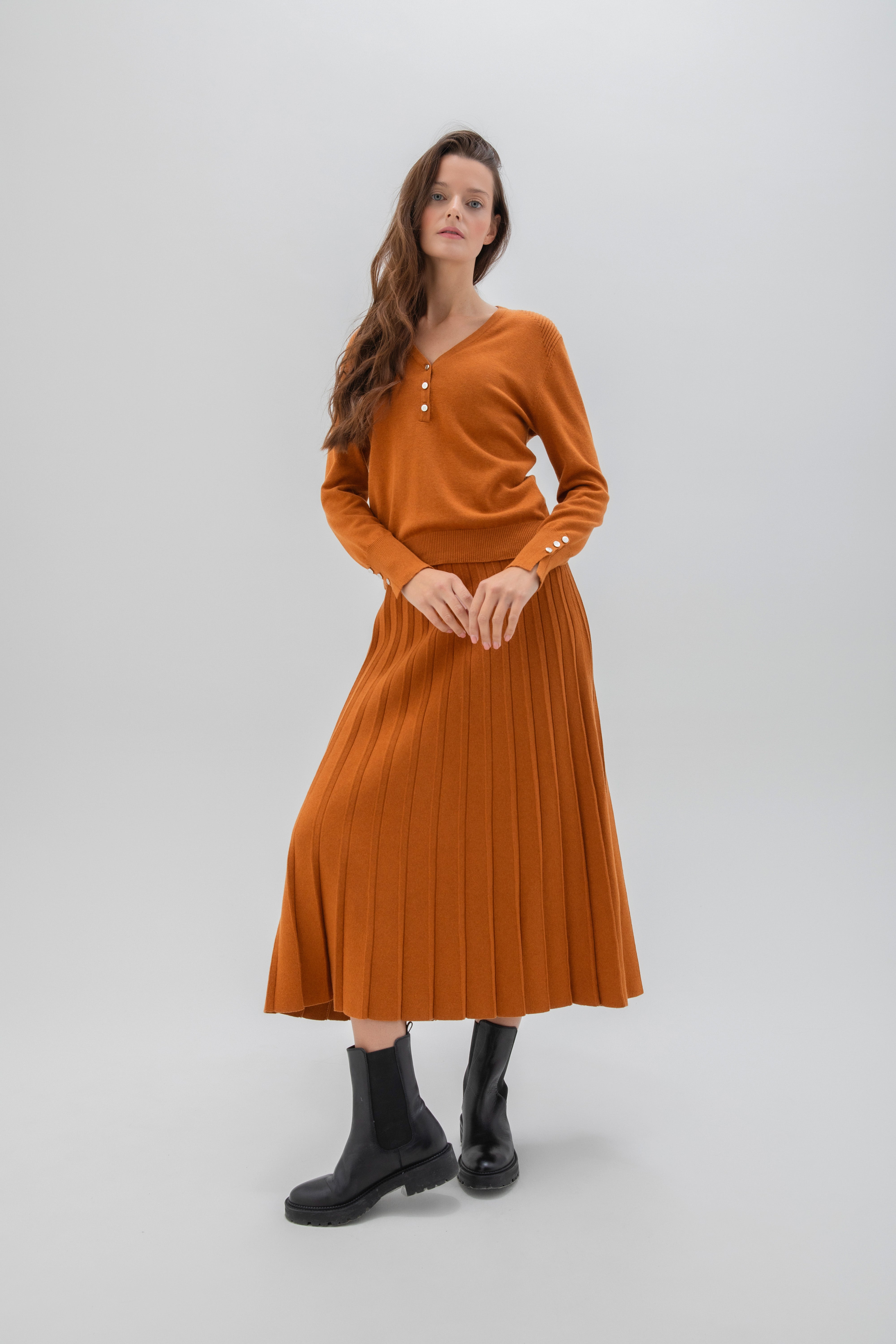 MARBLE SWEATER STYLE 7580 COLOUR 224 (RUST)