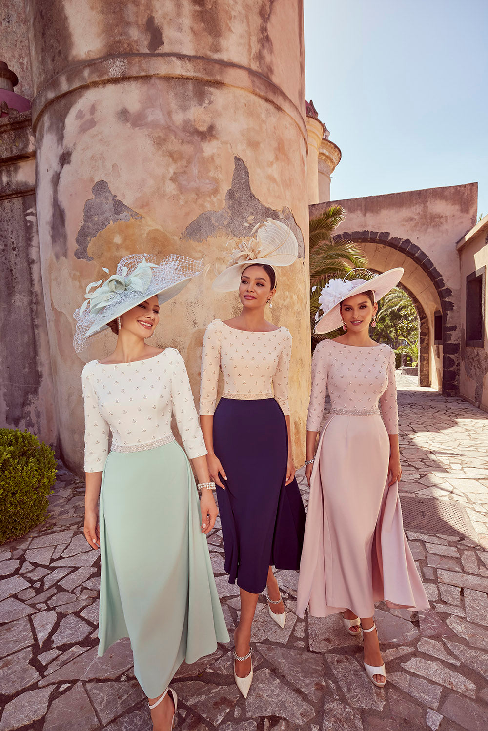 VENI INFANTINO DRESS STYLE 992426 COLOUR OLD GOLD/NAVY