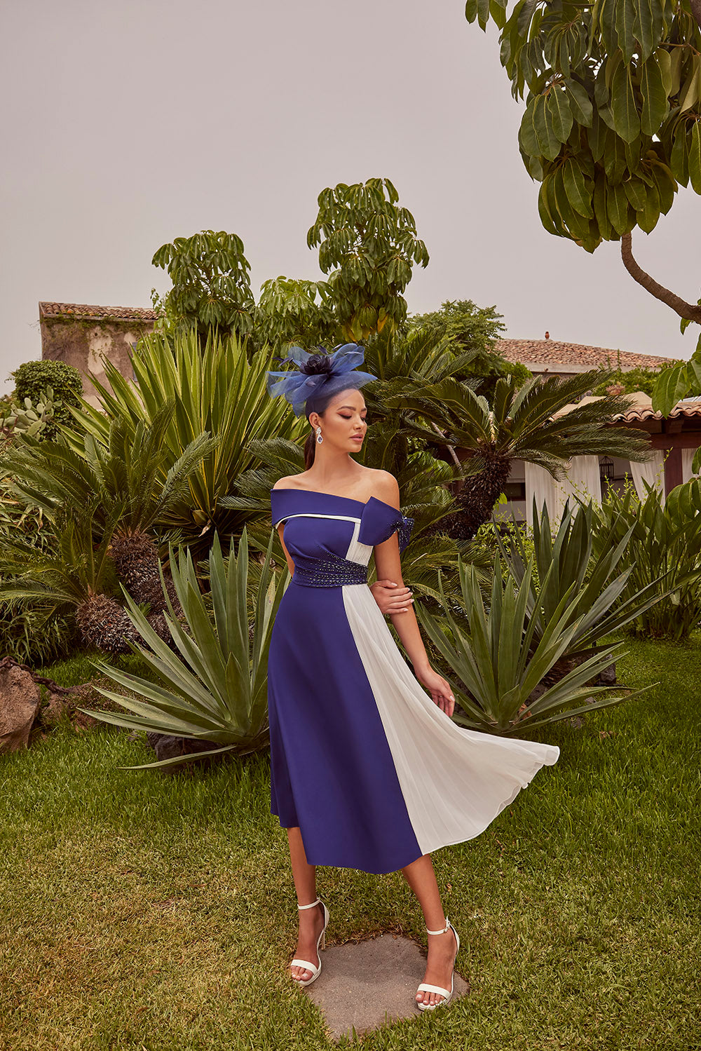 VENI INFANTINO DRESS STYLE 992437 COLOUR NAVY/IVORY