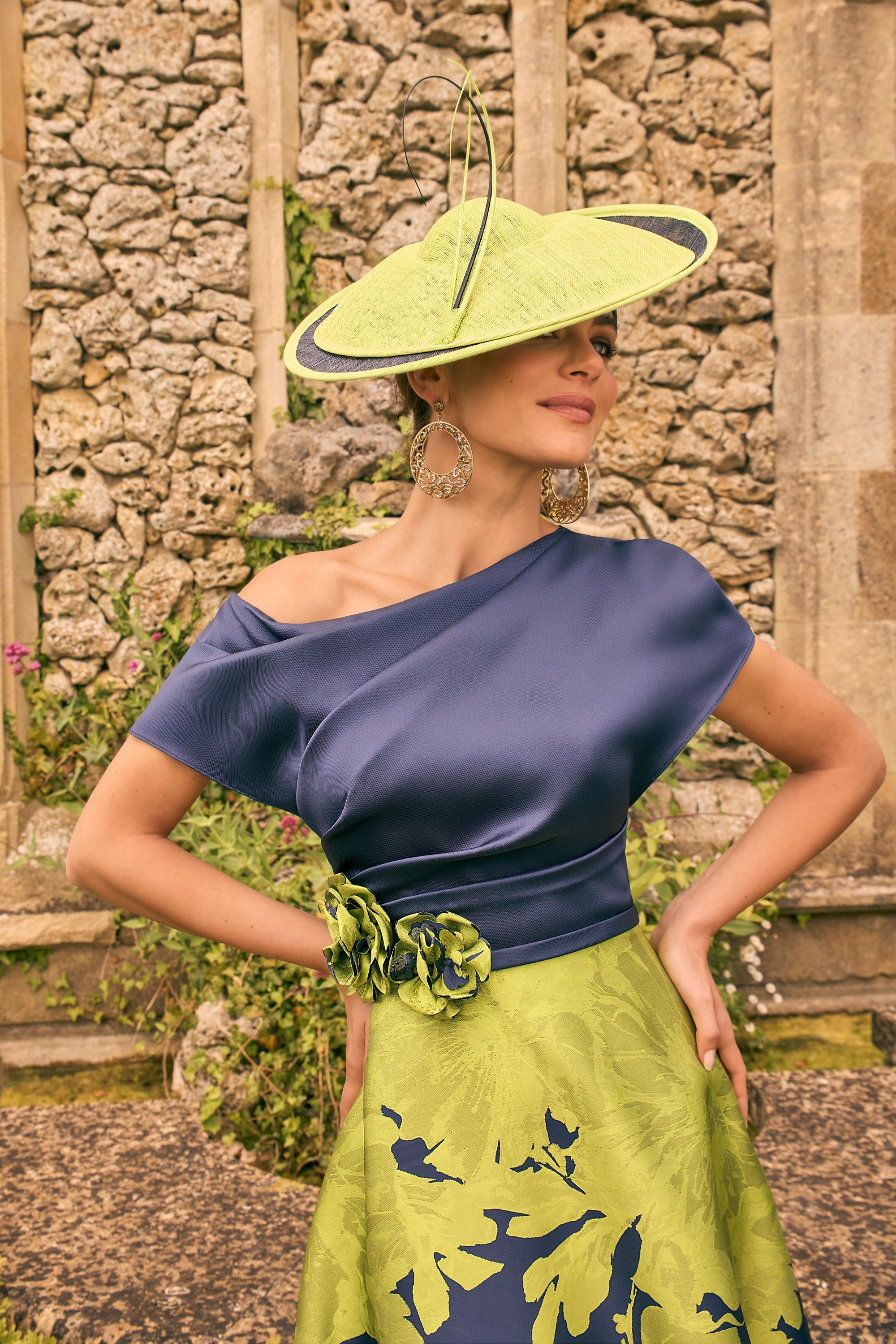 VENI INFANTINO DRESS STYLE 992773 COLOUR NAVY/LIME