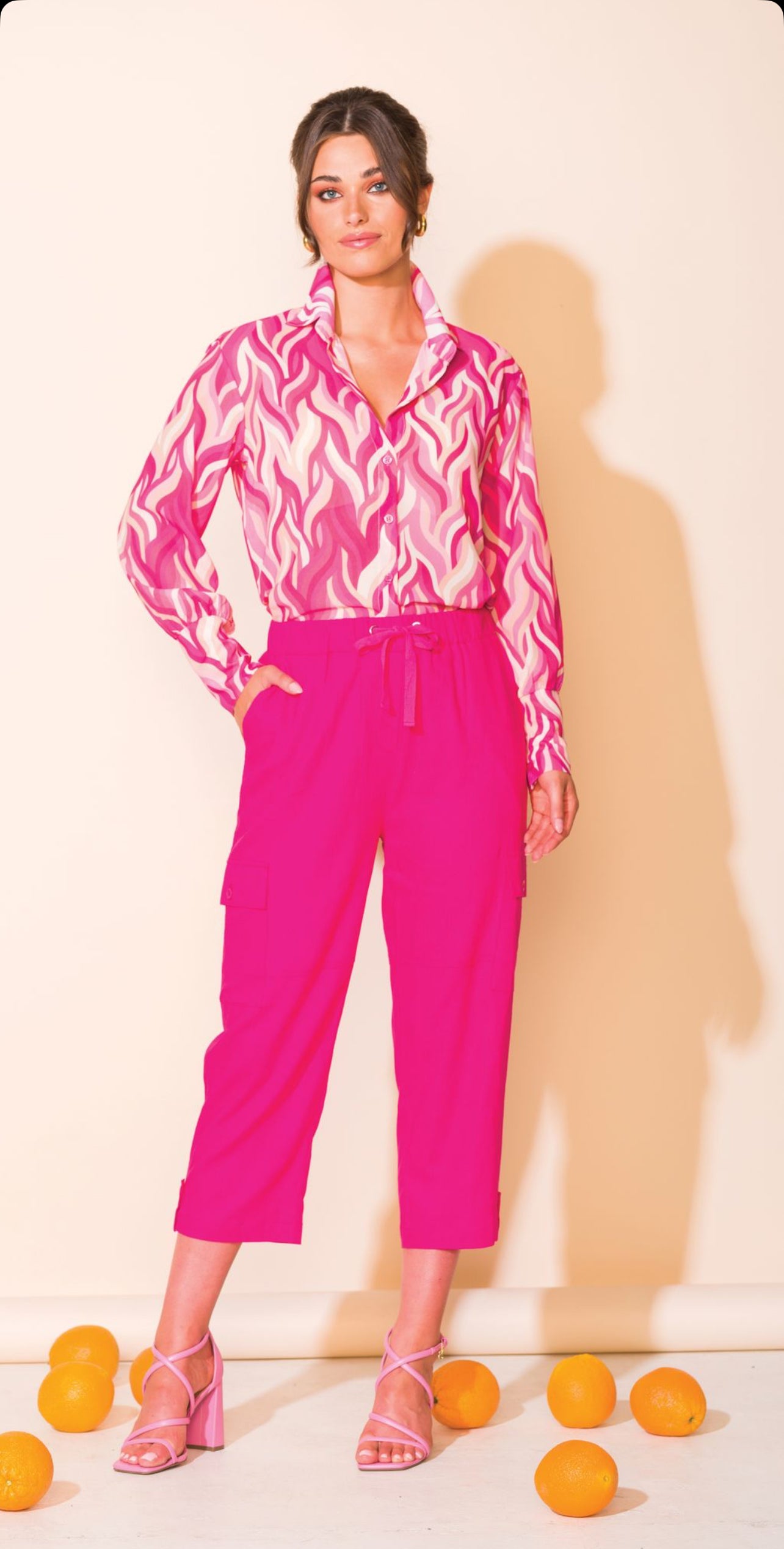 ALISON SHERI TROUSER STYLE A43100 COLOUR FUSCHIA