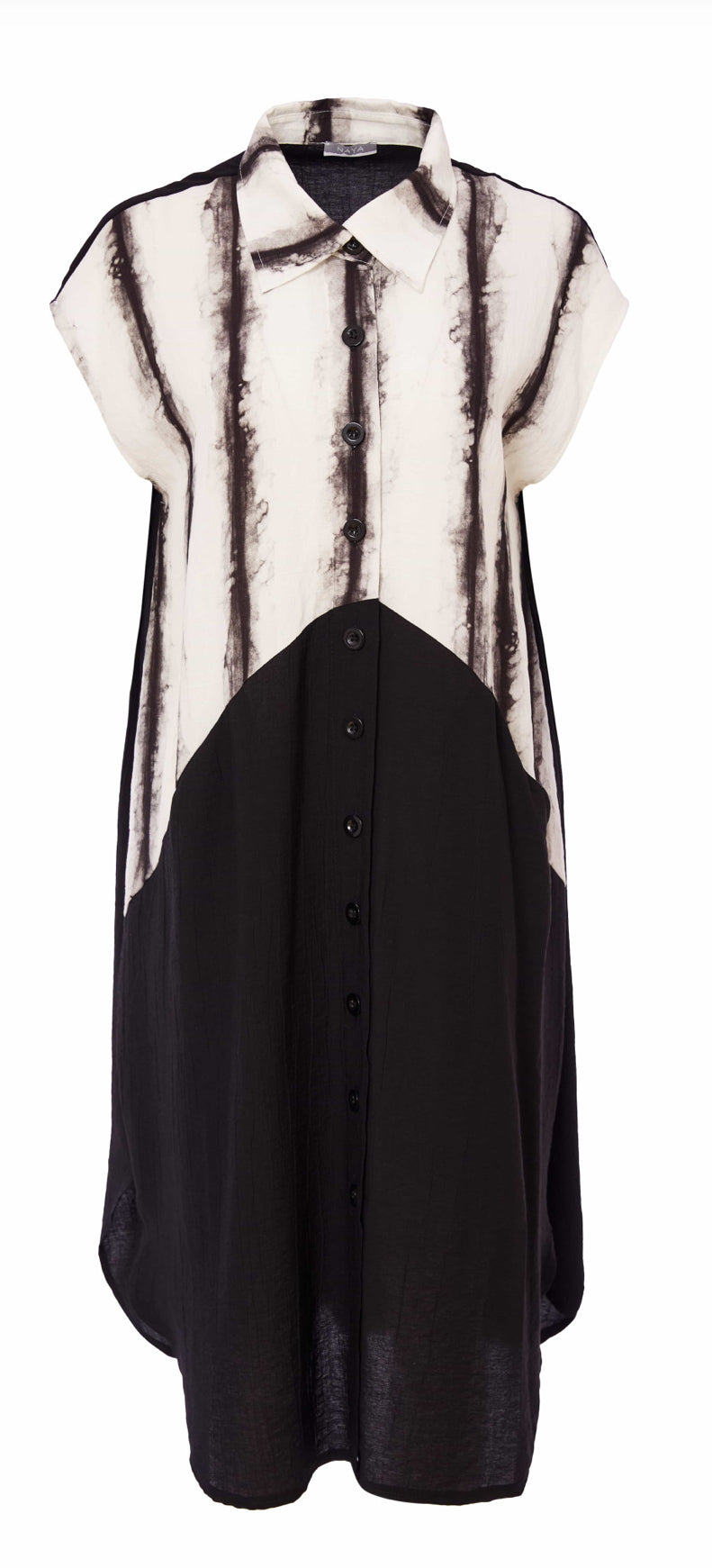 NAYA LONG LINE TUNIC STYLE NAS25330 COLOUR BLACK & WHITE