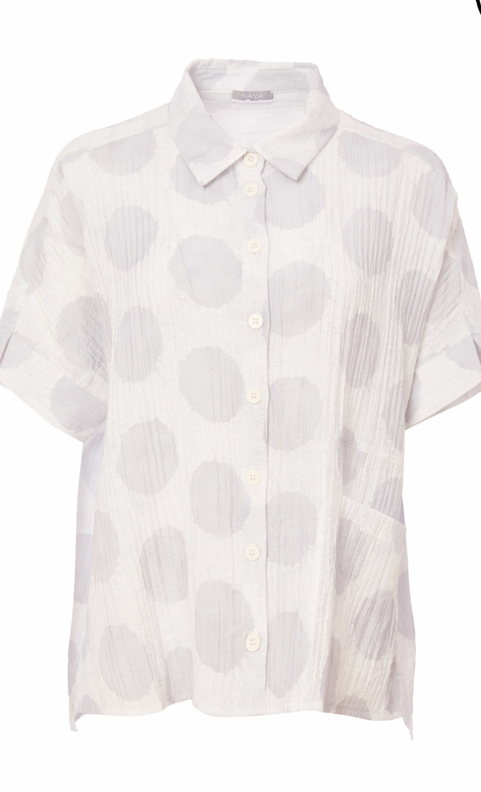 NAYA SHIRT STYLE NAS25164 COLOUR WHITE AND SILVER