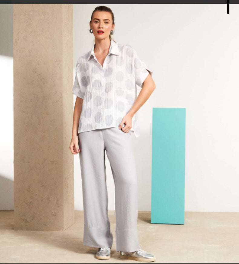 NAYA SHIRT STYLE NAS25164 COLOUR WHITE AND SILVER