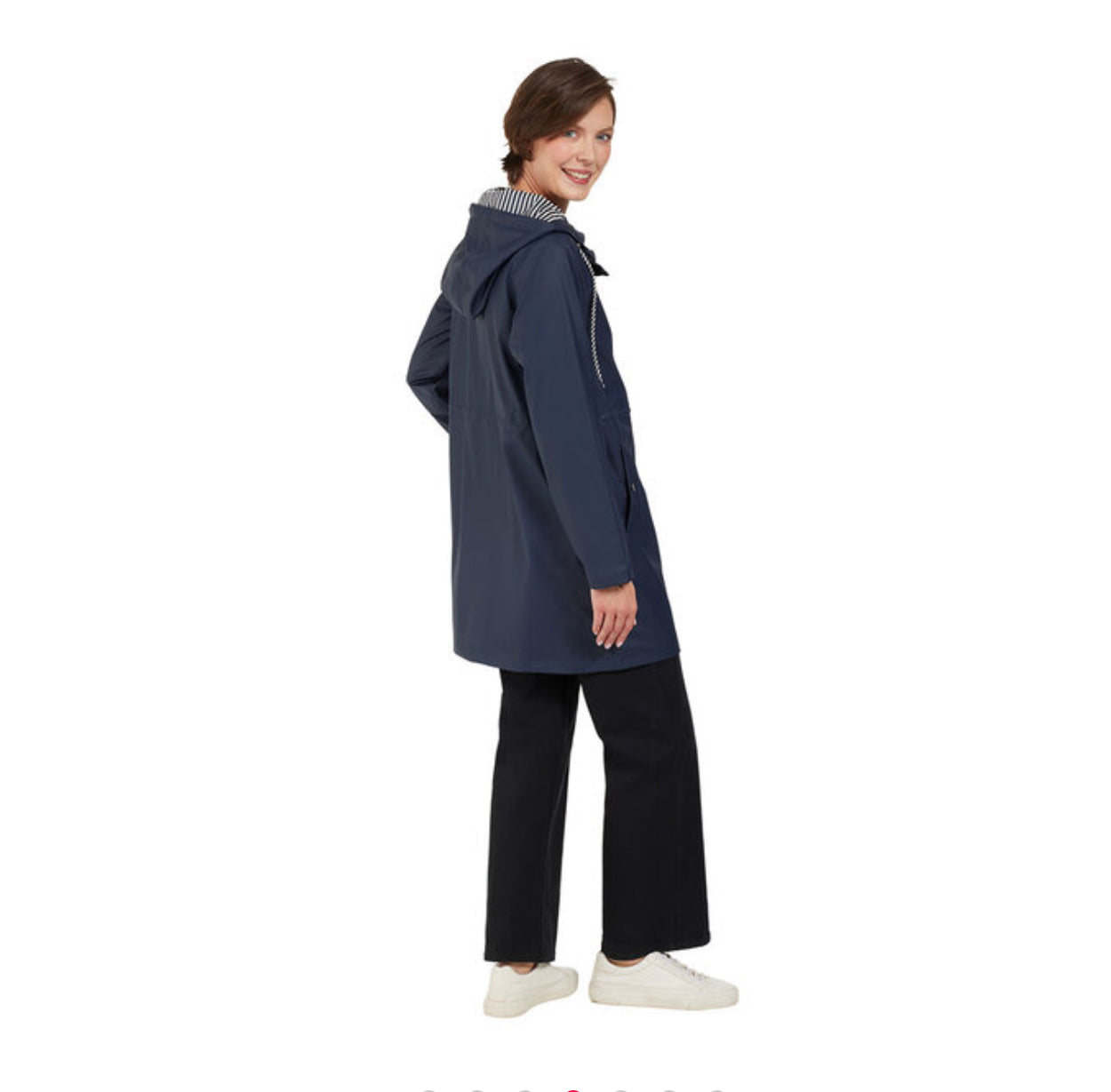 BRANDTEX LONG SHOWERPROOF COAT STYLE 218313 COLOUR MIDNIGHT BLUE