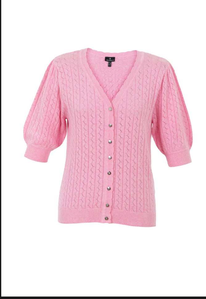 MARBLE REVERSIBLE CARDIGAN STYLE 7024-204 COLOUR PINK