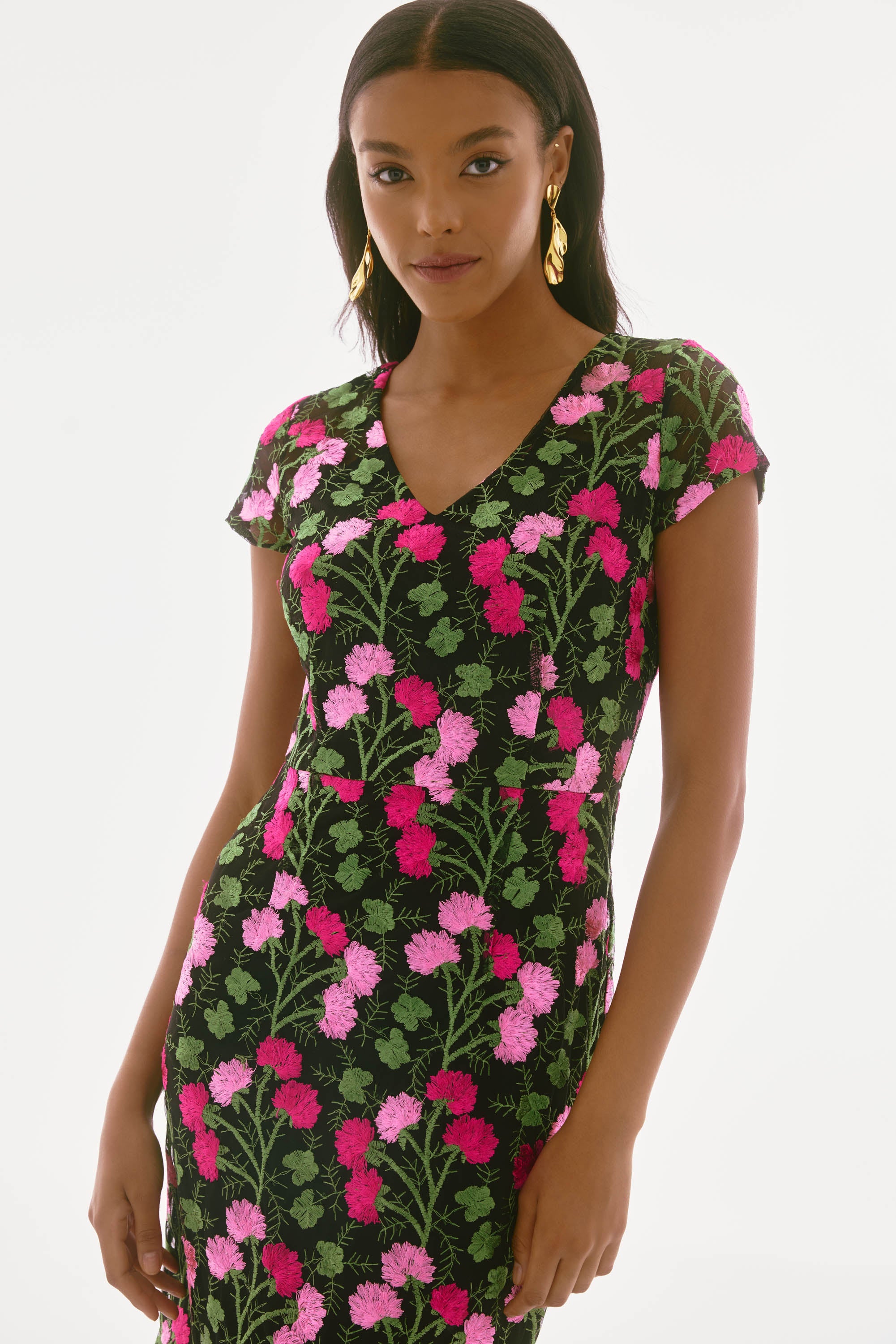 JOSEPH RIBKOFF FLORAL DRESS STYLE 251762