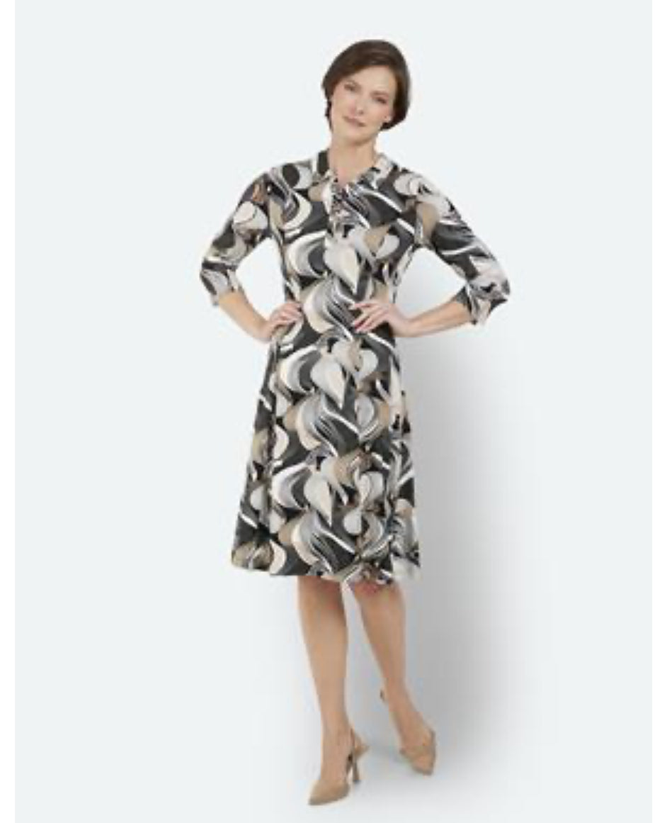 BRANDTEX DRESS STYLE 218528 COLOUR BLACK/SAND