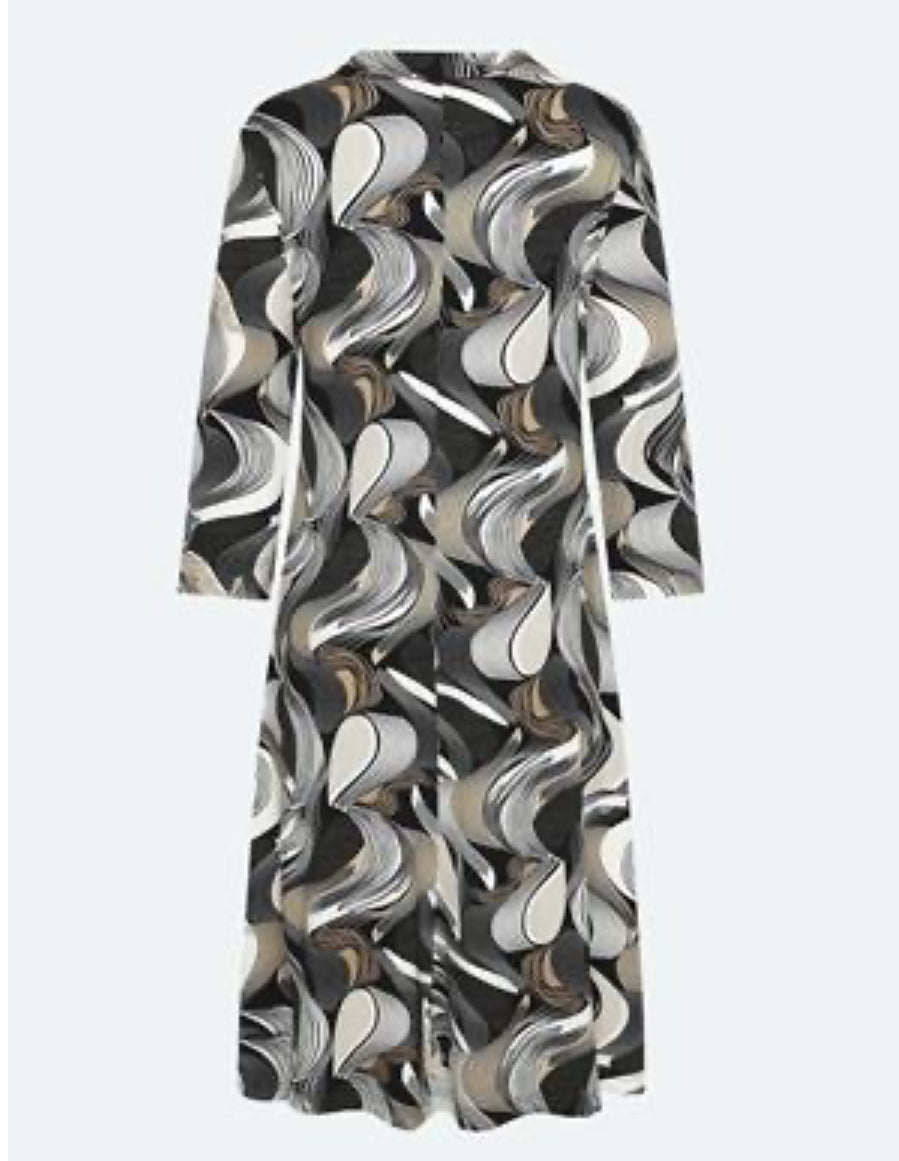 BRANDTEX DRESS STYLE 218528 COLOUR BLACK/SAND