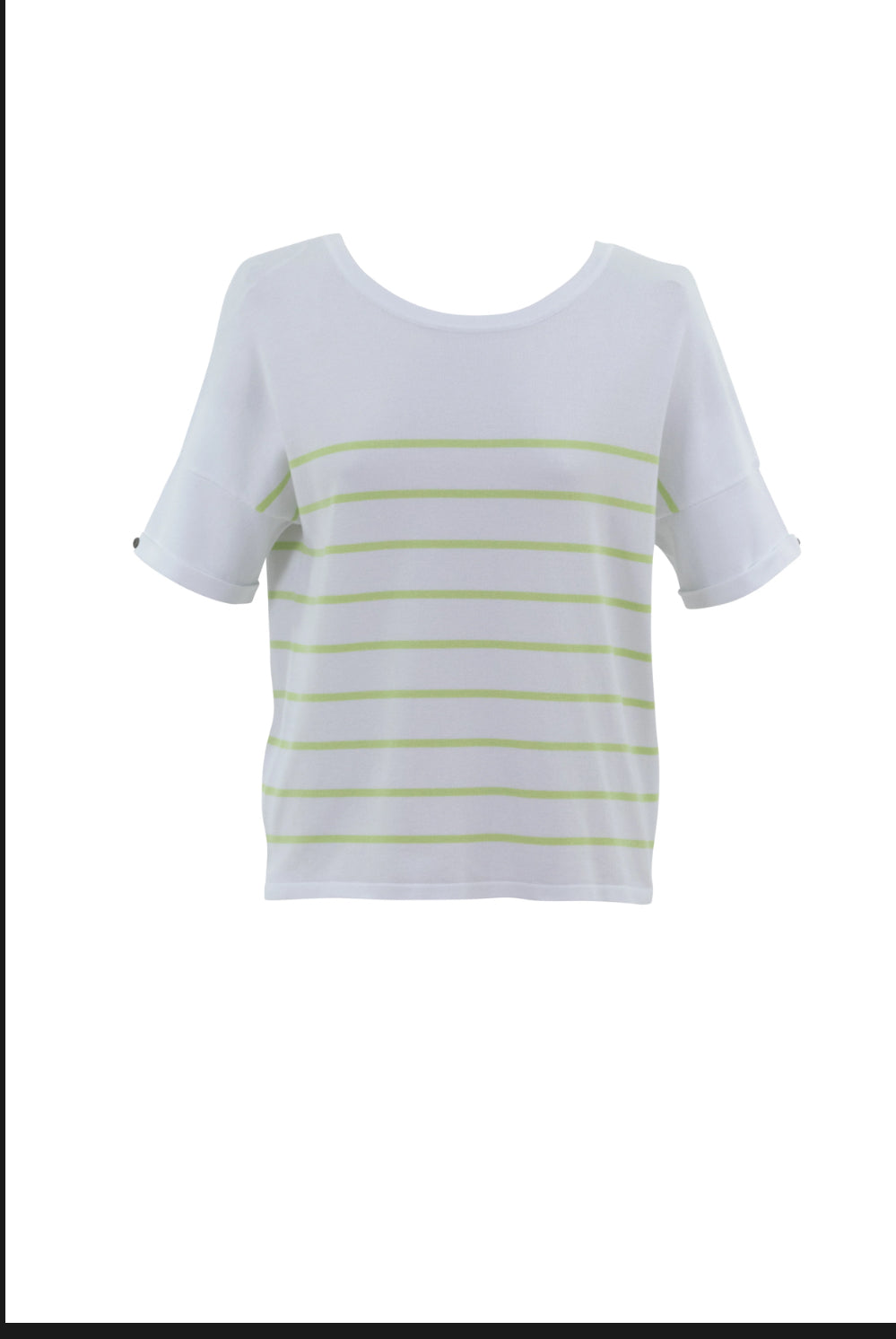 MARBLE RELAXED FIT REVERSIBLE STRIPE SWEATER | STYLE 7335/ COLOUR APPLE