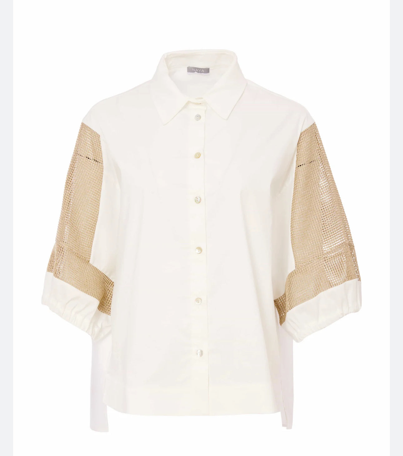 NAYA SHIRT STYLE NAS25179 COLOUR WHITE/BEIGE