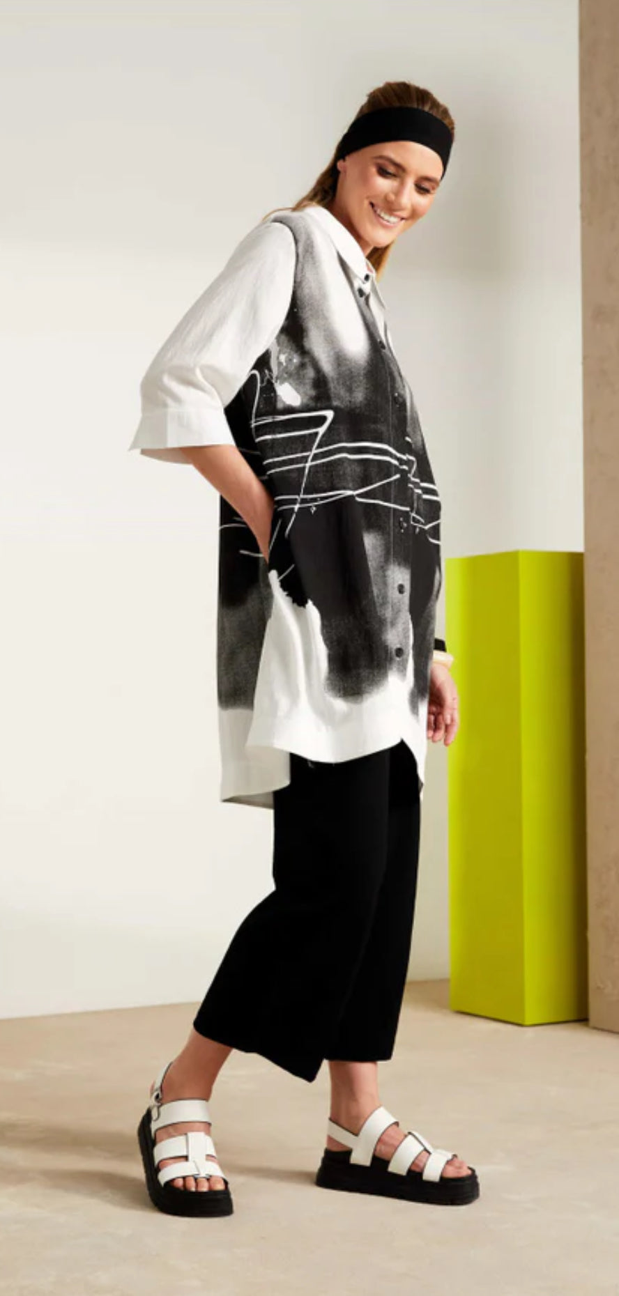 NAYA DRESS SHIRT NAS25204 COLOUR BLACK/WHITE
