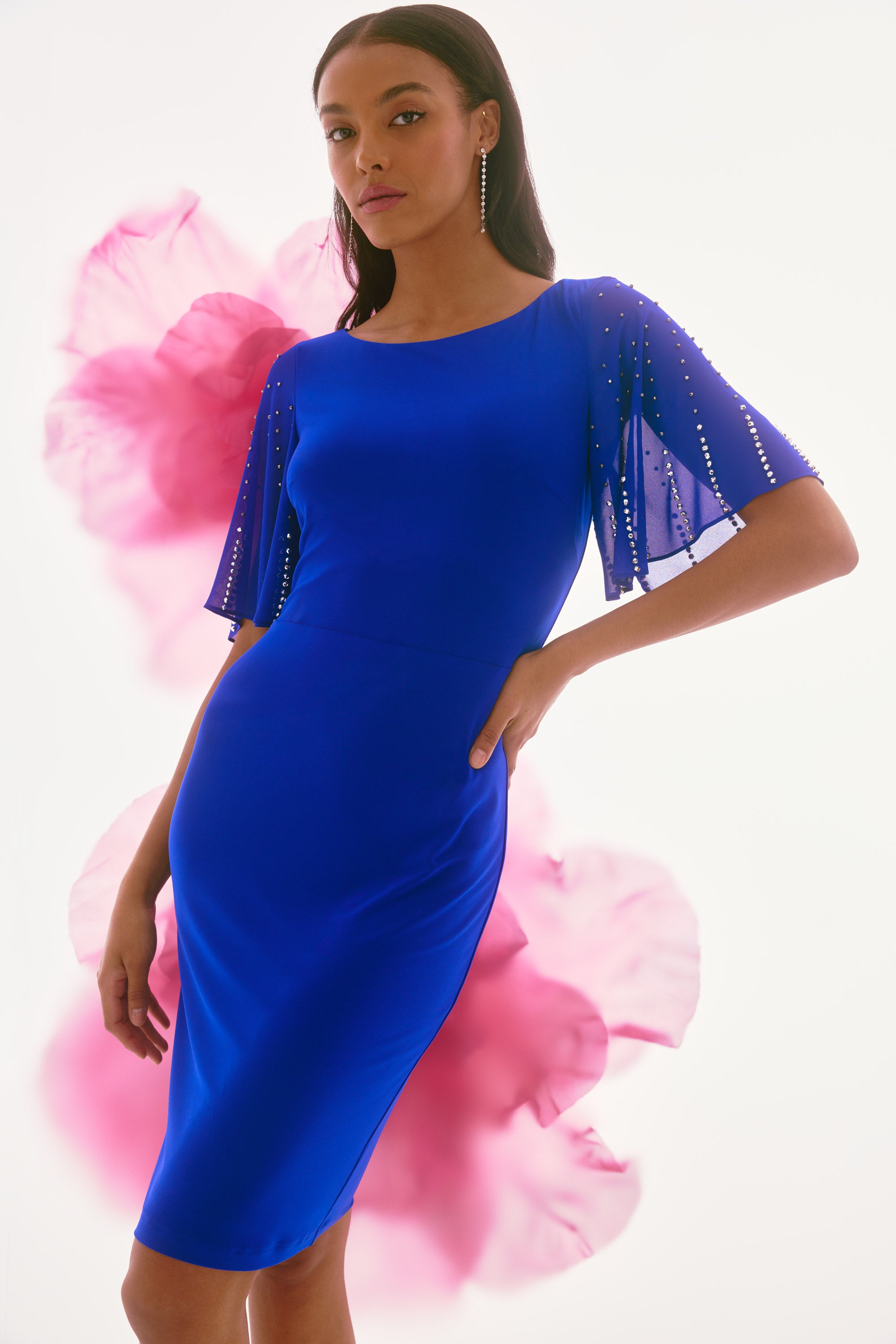 JOSEPH RIBKOFF DRESS STYLE 251721 COLOUR ROYAL SAPPHIRE