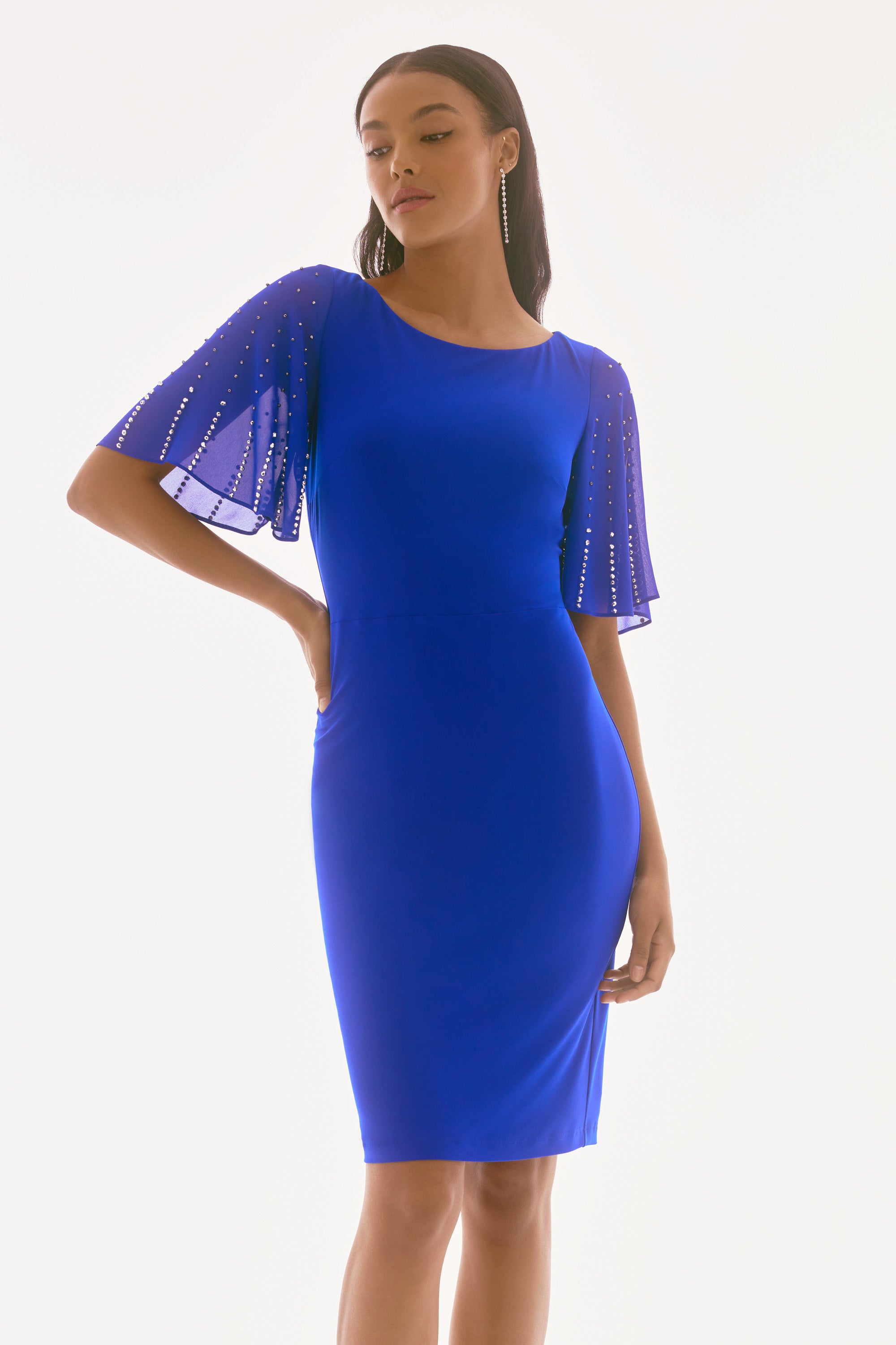JOSEPH RIBKOFF DRESS STYLE 251721 COLOUR ROYAL SAPPHIRE
