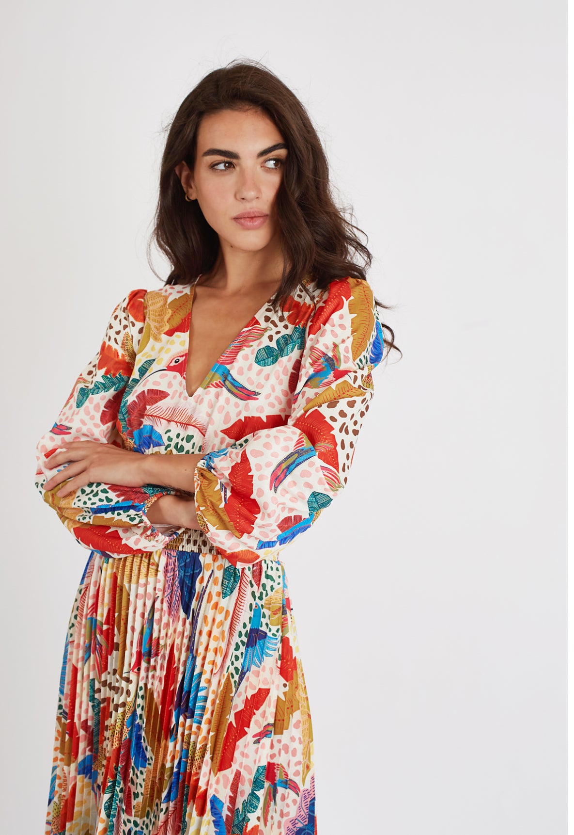 TRAFFIC PEOPLE DRESS STYLE PTB11868 COLOUR MULTI