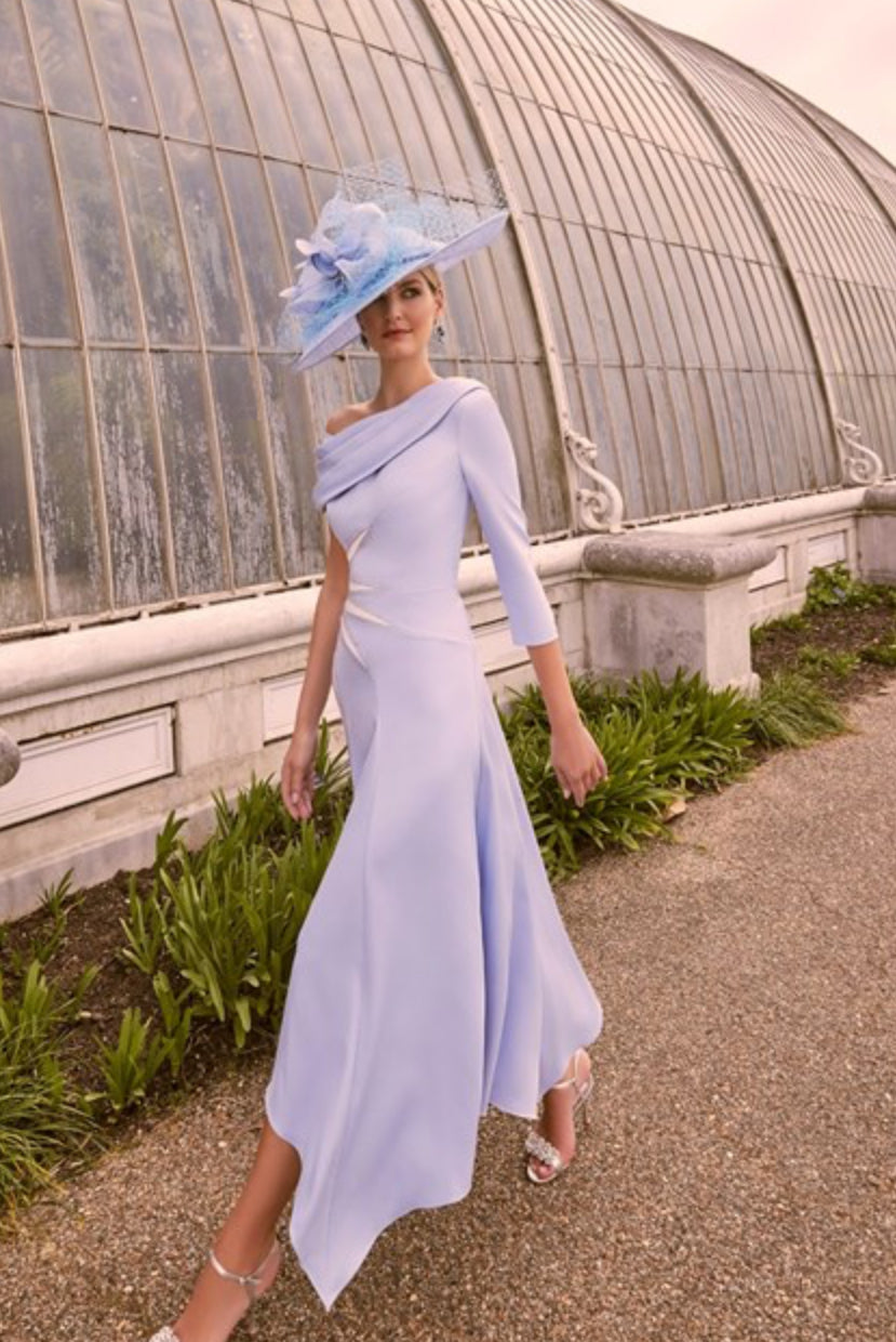 VENI INFANTINO DRESS STYLE 992238 COLOUR PALE BLUE/IVORY