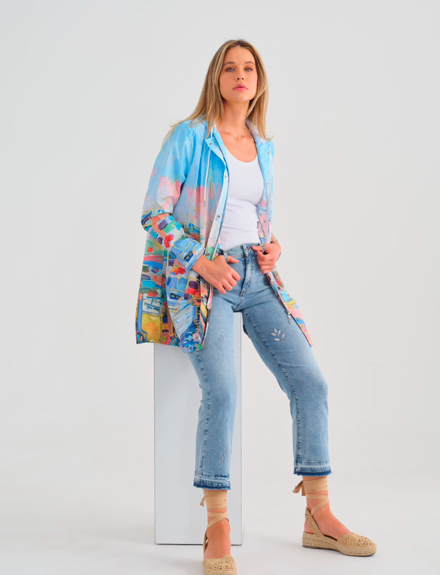 DOLCEZZA WATERPROOF HOODED JACKET STYLE 25871 COLOUR AS SHOWN