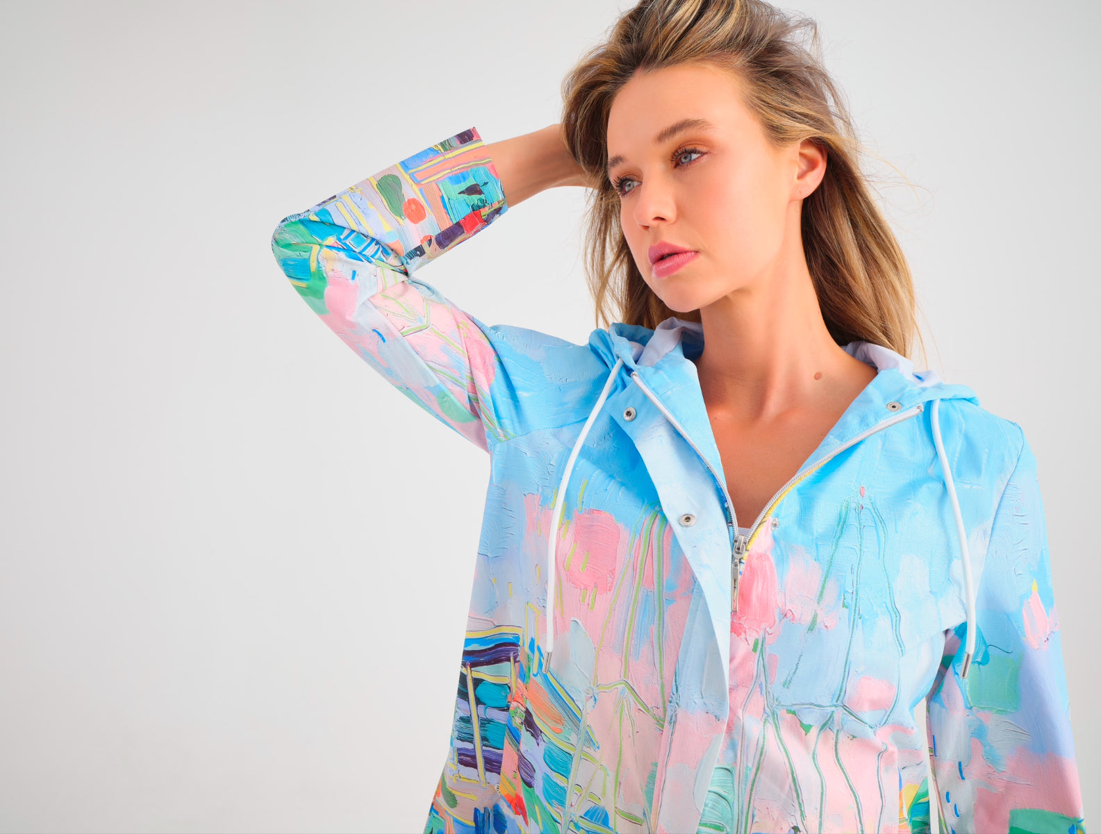 DOLCEZZA WATERPROOF HOODED JACKET STYLE 25871 COLOUR AS SHOWN