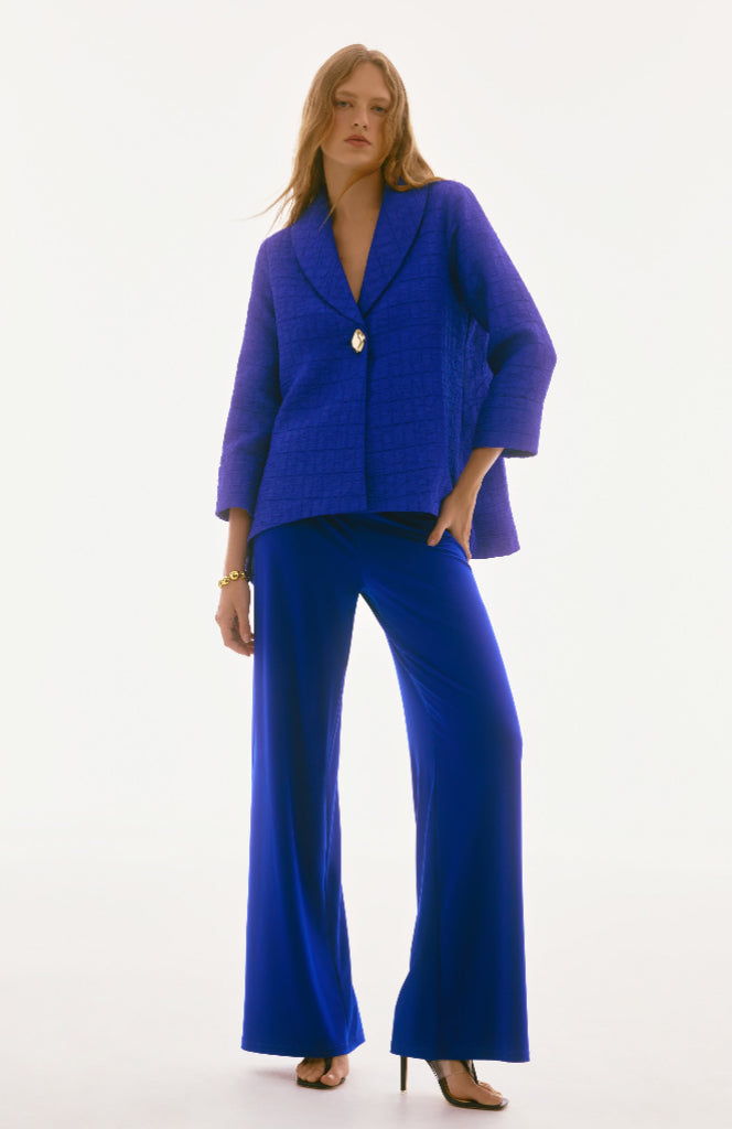 JOSEPH RIBKOFF WIDE LEG PANTS STYLE 221340S25 COLOUR ROYAL SAPPHIRE