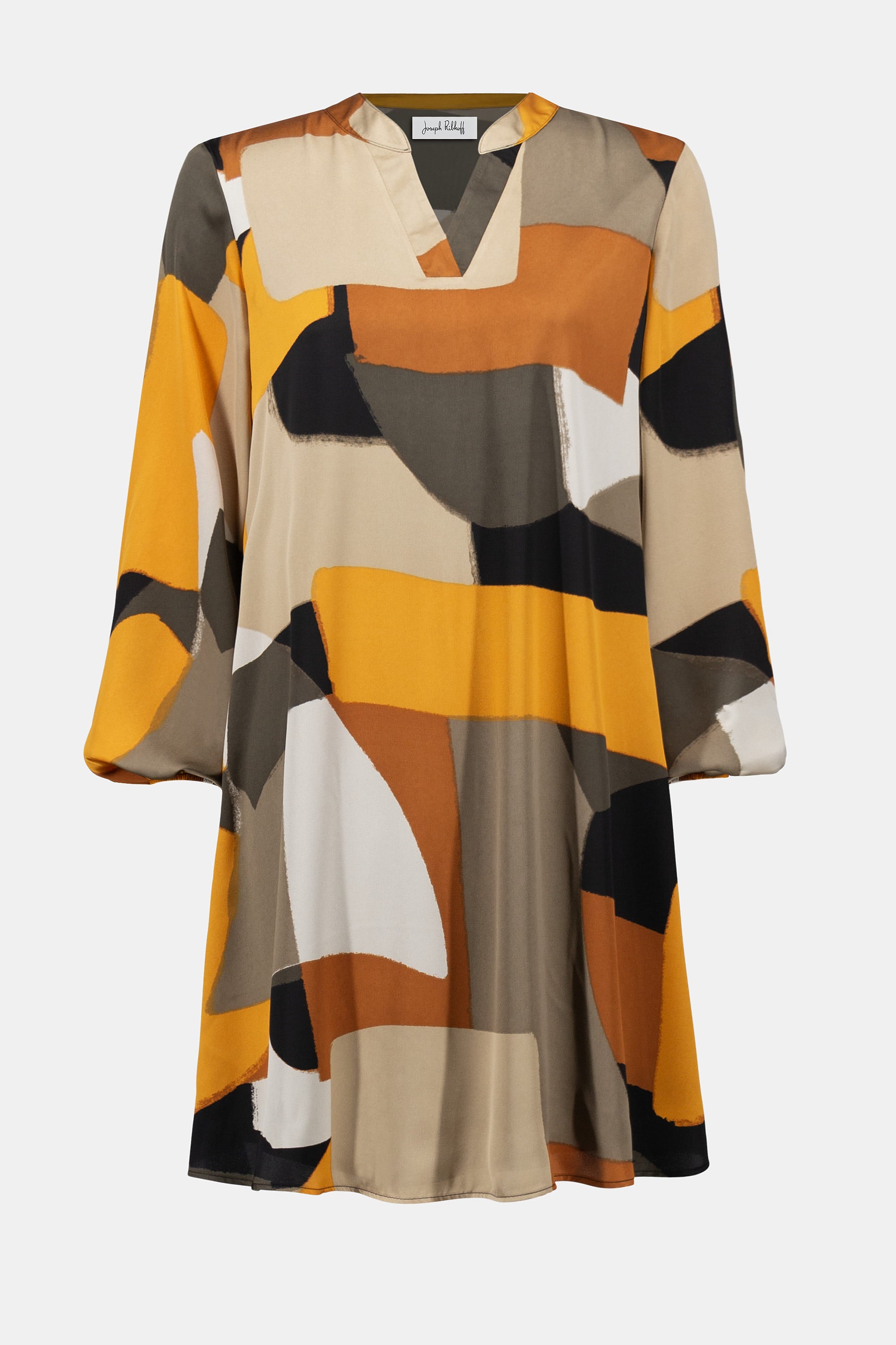 JOSEPH RIBKOFF DRESS STYLE 253218 COLOUR BLACK/MULTI