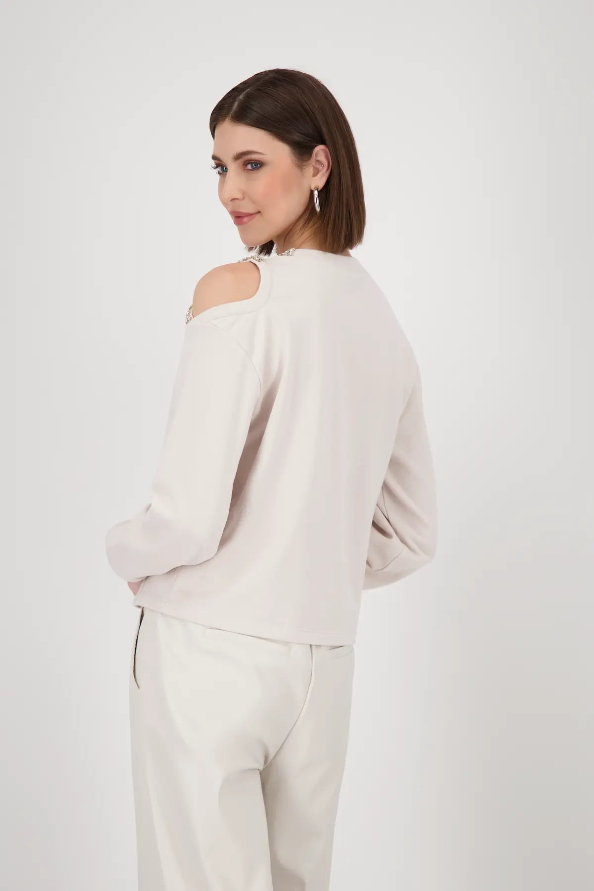 MONARI SWEATER STYLE 808817 COLOUR OAT MILK
