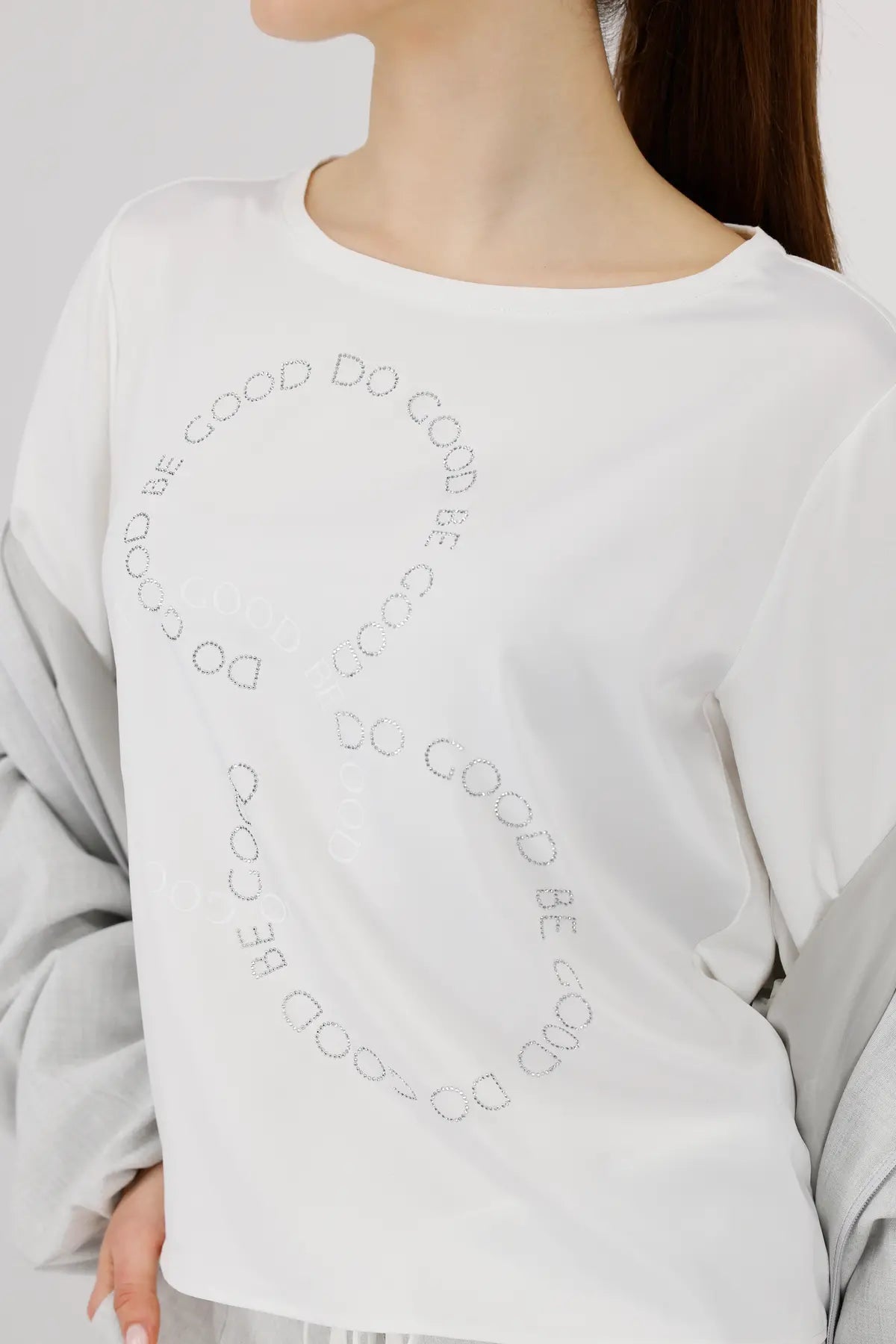 MONARI JERSEY BLOUSE STYLE 808839 COLOUR OFF-WHITE