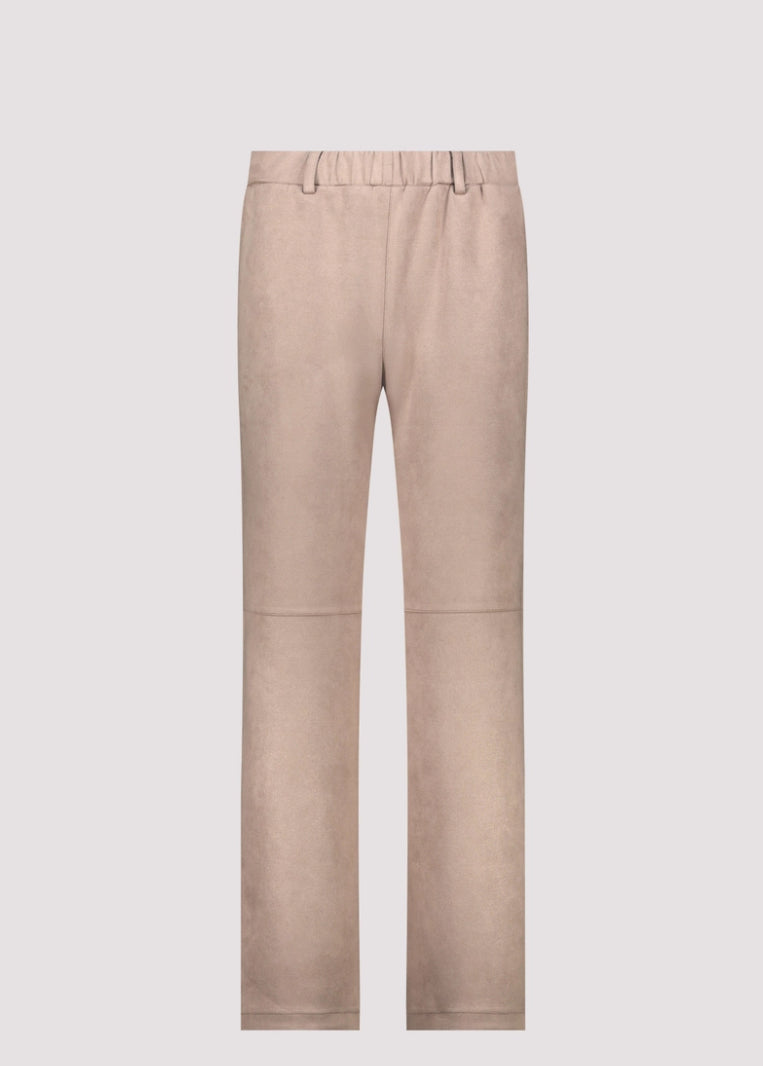 MONARI STRAIGHT LEG VELOUR TROUSER STYLE 808781 COLOUR TRUFFLE