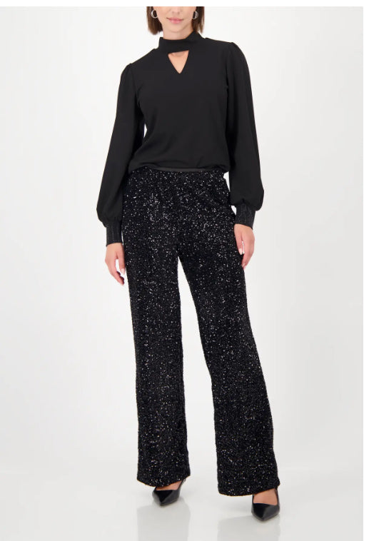 MONARI WIDE LEG TROUSERS STYLE 809227 COLOUR BLACK