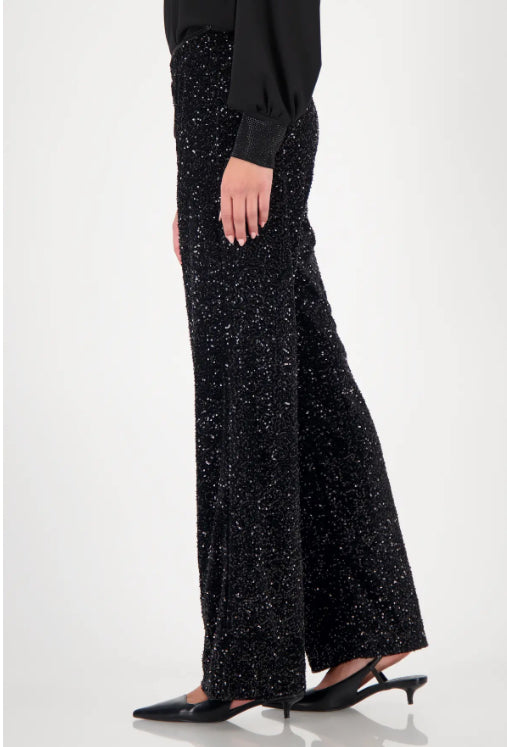 MONARI WIDE LEG TROUSERS STYLE 809227 COLOUR BLACK